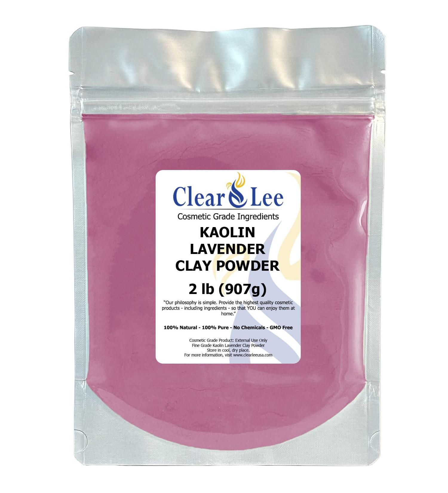 Kaolin Lavender Clay Powder - 100% Pure Natural Cosmetic Grade for Skin Detox & Rejuvenation - Heal Damaged Skin - DIY Face Mask (2 lb - Buy Online on GoSupps.com