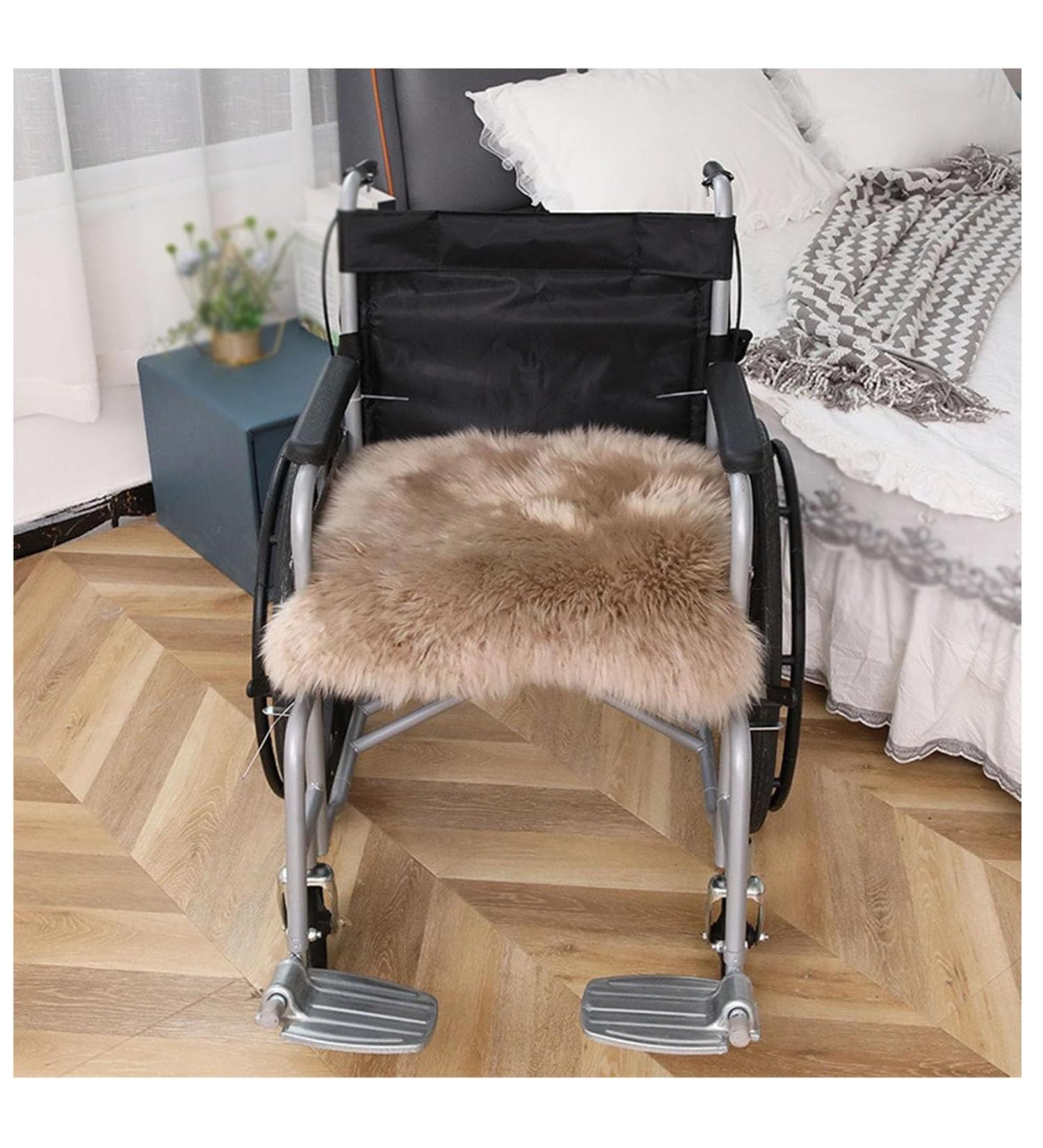 Wheelchair Fleece Comfort Cushion Winter Warm Wheelchair Seat Cover Wheelchair Cushion Seat Pad Natural Wool Wheelchair Seat Pad for Wheelchairs Cars Or Home(8 50 * 50cm) 50*50cm 8 - Buy Online on GoSupps.com
