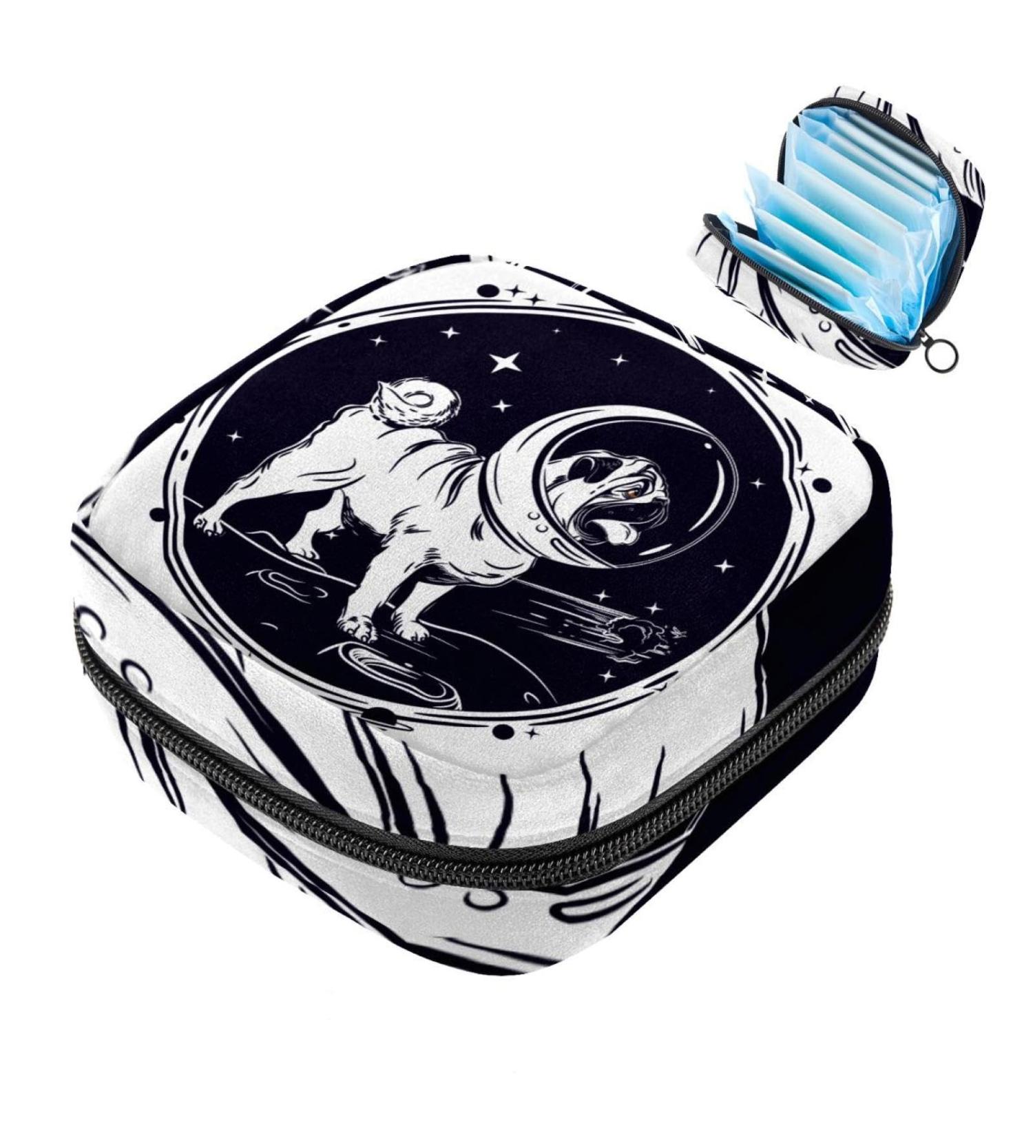 Large Storage Bags for Women's Bandages | Motif: Lake & Sunset | Multi-Colored Menstrual Cup & Tampon Pockets with Zipper - Buy Online on GoSupps.com