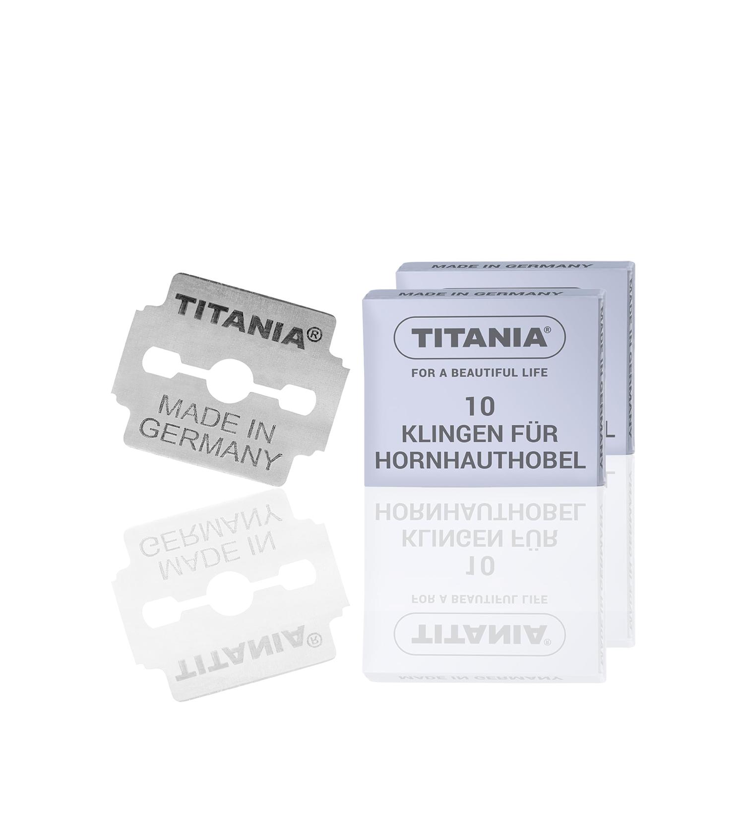 TITANIA Replacement Blades for Callus Plane (20 Pieces) - Professional Quality Blades for Perfect Pedicures | Shop Internationally! - Buy Online on GoSupps.com