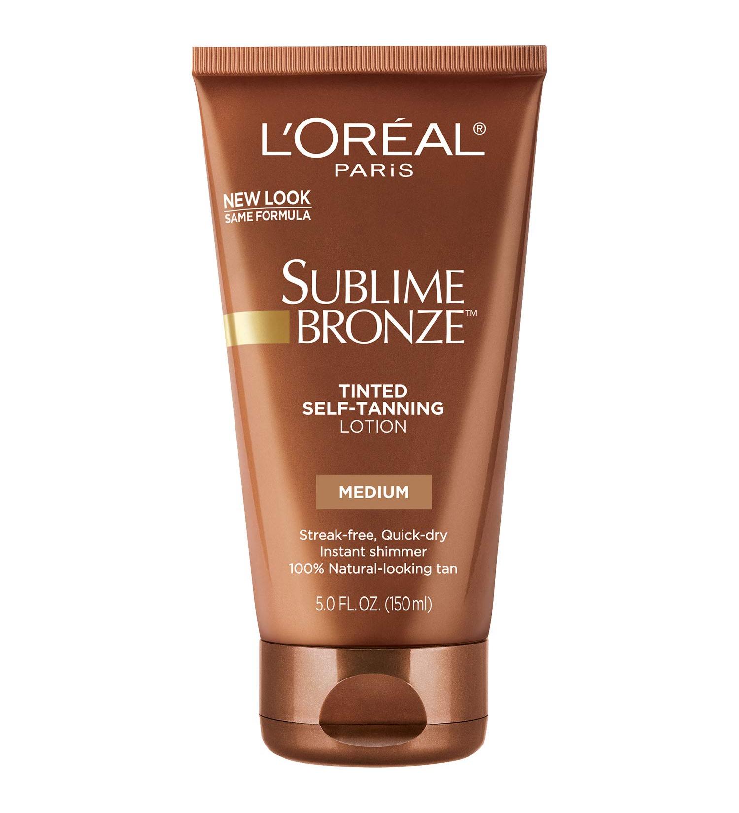L'Oreal Paris Sublime Bronze Tinted Self-Tanning Lotion - Medium Natural Tan  5 fl. oz. - Buy Online on GoSupps.com