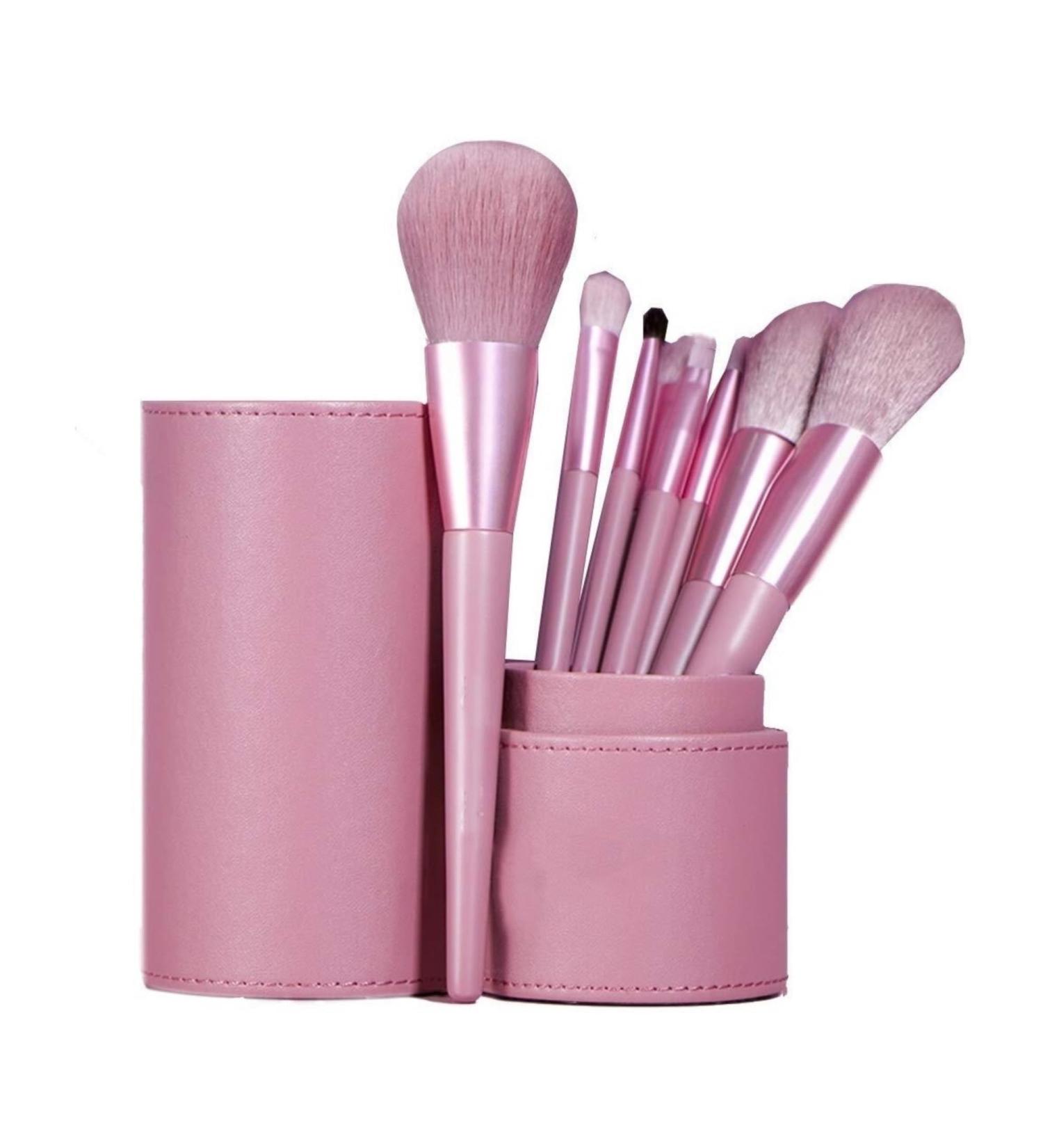 8-Piece Super Soft Makeup Brush Set - Beginner Essential with Eyebrow Comb | Perfect Daily Makeup Tools - Buy Online on GoSupps.com