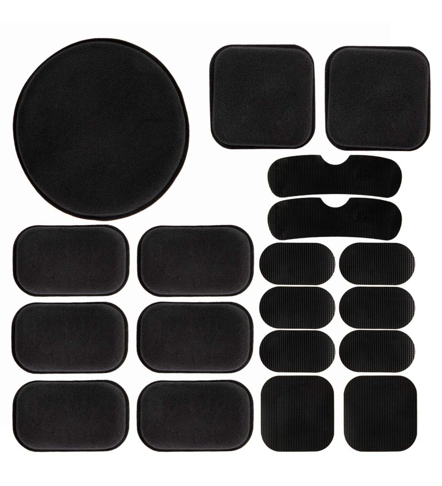 PAXLamb 19pcs Airsoft Helmet Pads Set - Tactical Replacement Foam Kit for Military Helmets - Black - Buy Online on GoSupps.com