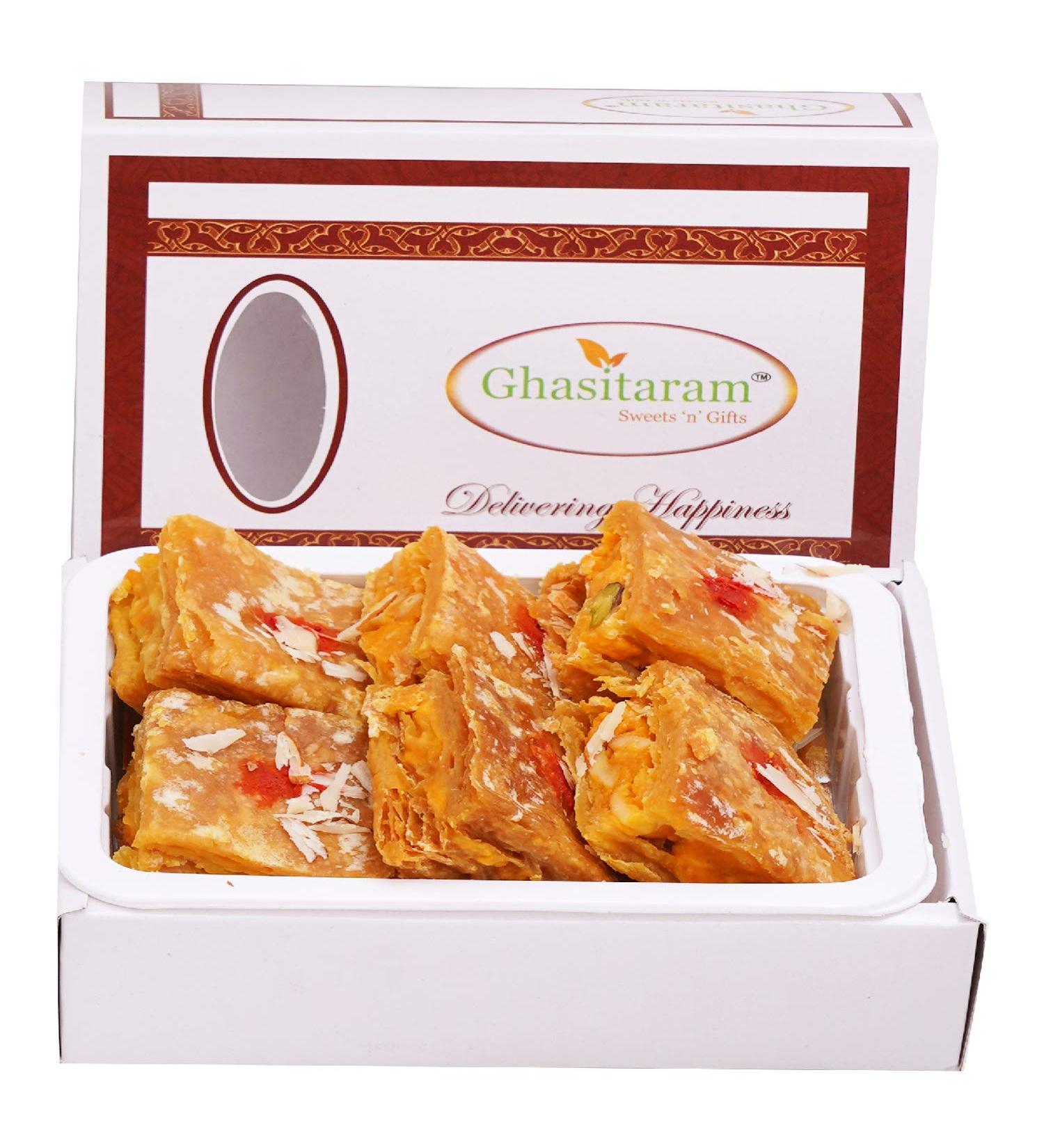 Ghasitaram Gift Holi Gifts Puffed Dryfruit Pastry Bites 200 GMS |Gift for Diwali Holi Rakhi Valentine Christmas Birthday Anniversary Her Him| - Buy Online on GoSupps.com