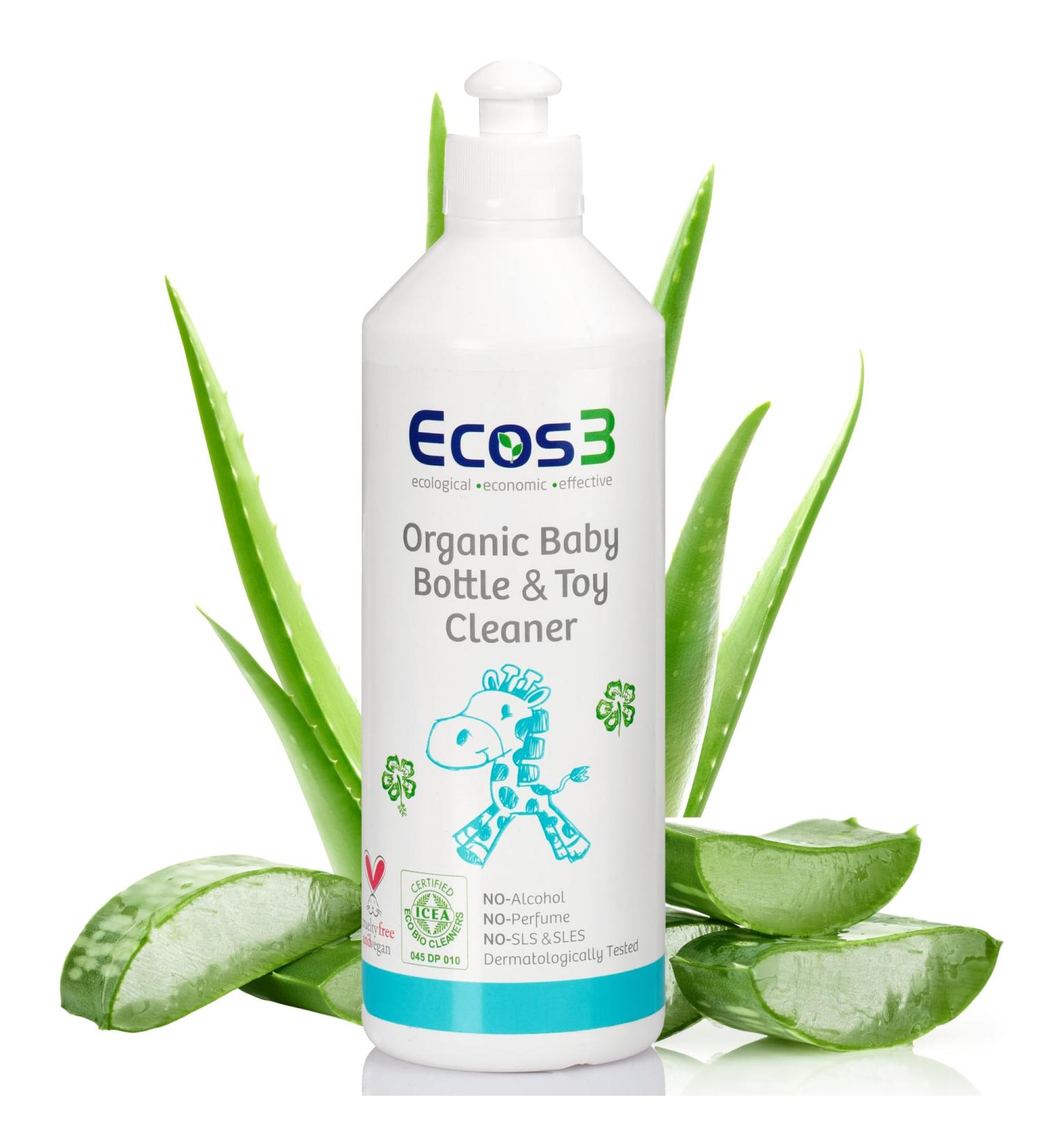 Organic Baby Toy & Bottle Cleaner - Eco-Friendly Dermatologically Tested ICEA Certified 500ml - Buy Online on GoSupps.com