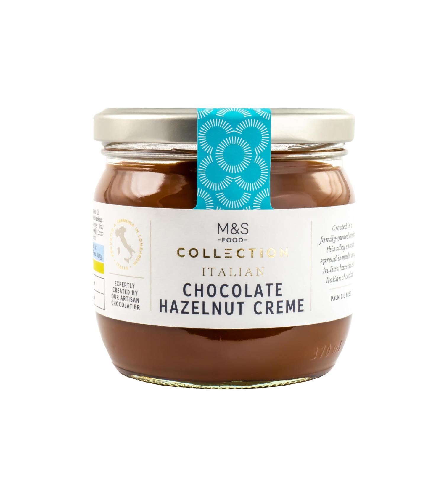 Generic M&S Collection Italian Chocolate Hazelnut Creme Silky & Smooth Gianduja Chocolate Spread for Gelato Vegetarian 360g