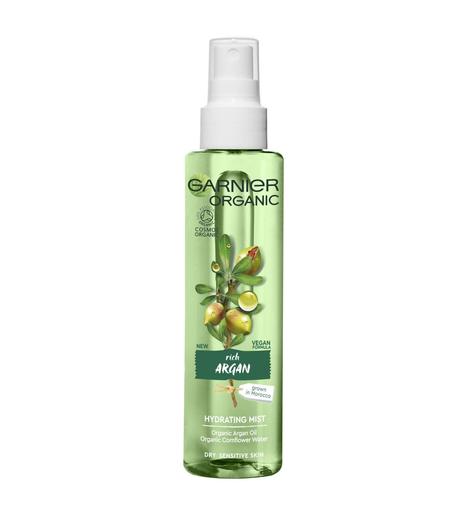 Garnier Organic Argan Hydrating Face Mist for Dry & Sensitive Skin - 150ml - Buy Online on GoSupps.com