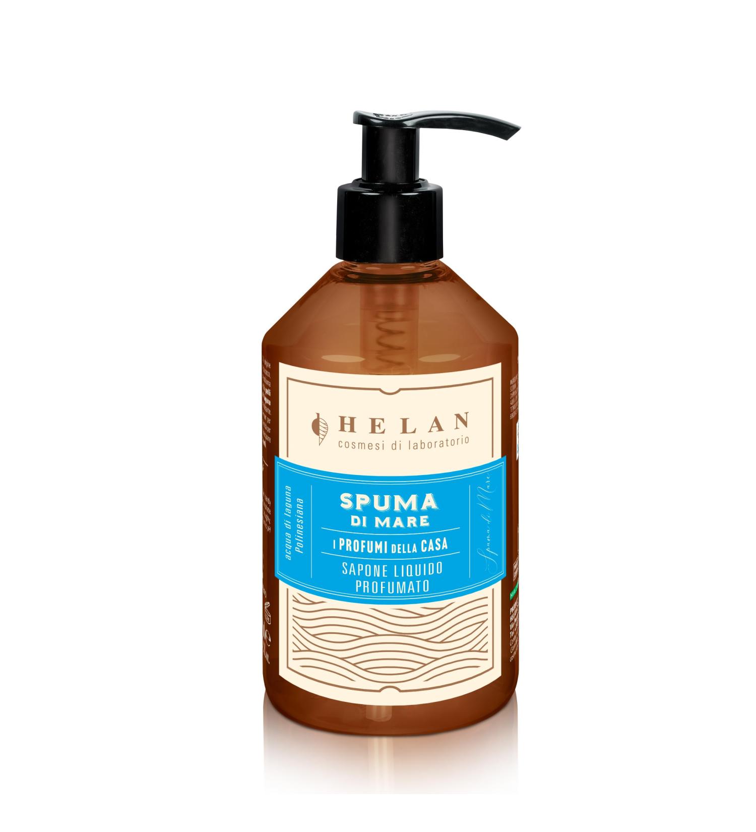  Helan Helan Spuma di Mare - Invigorating Liquid Soap Scented with Polynesian Lagoon Water - 300 ml - Buy Online on GoSupps.com