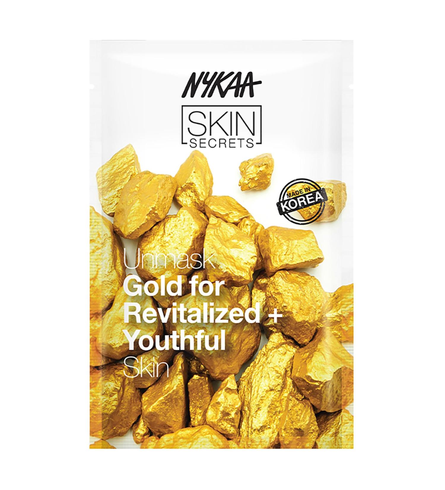 Naturals Skin Secrets Gold Bubble Sheet Mask - Hydrating & Brightening Face Mask - Collagen Boost for Dull Skin - 0.67 oz - Buy Online on GoSupps.com
