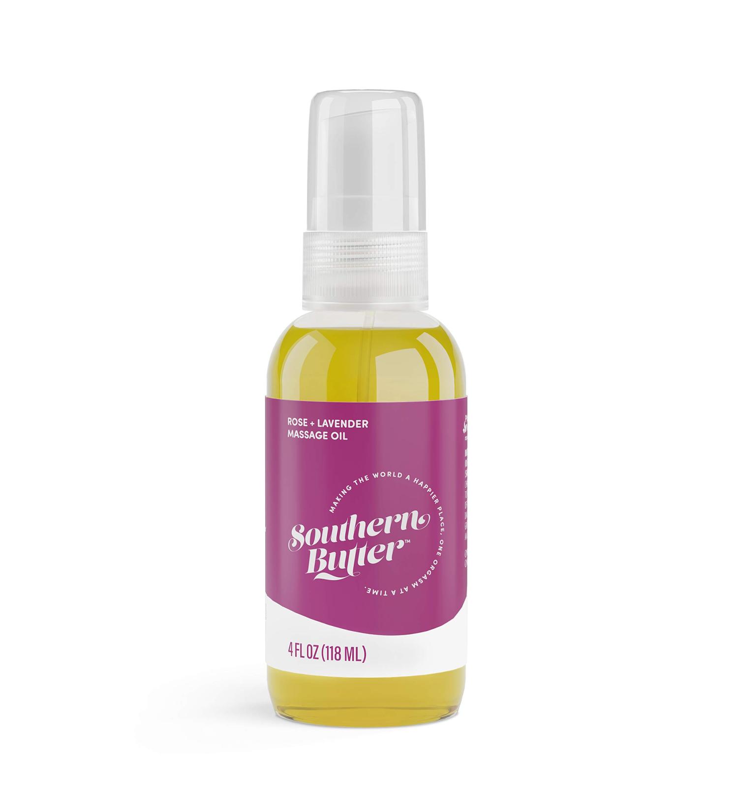 Southern Butter All-Natural Intimate Massage Oil - Rose & Lavender 4 oz | Best International Shipping - Buy Online on GoSupps.com