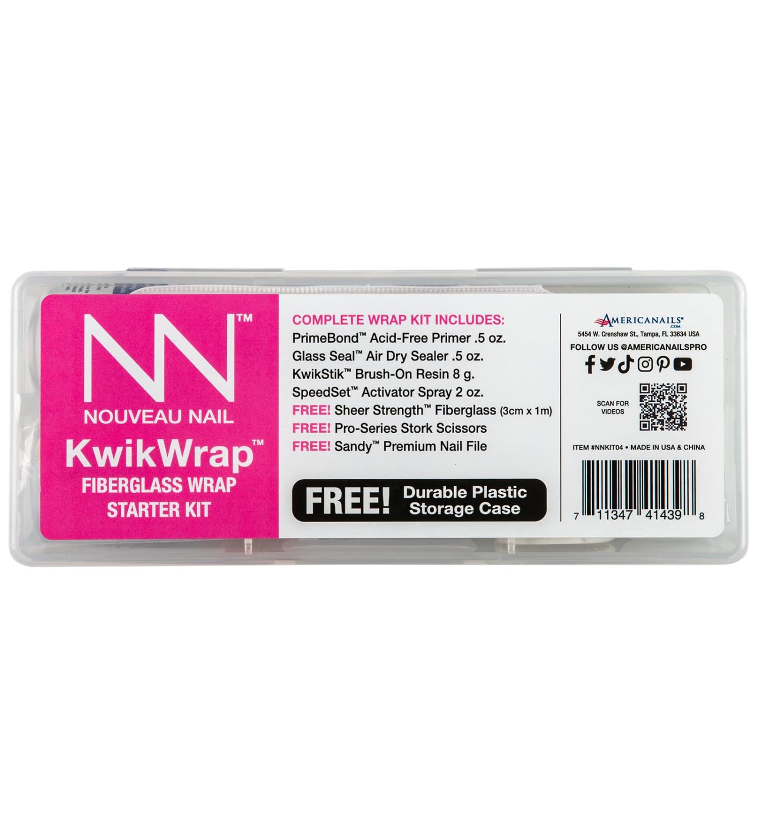 Nouveau Nail KwikWrap Fiberglass Starter Kit