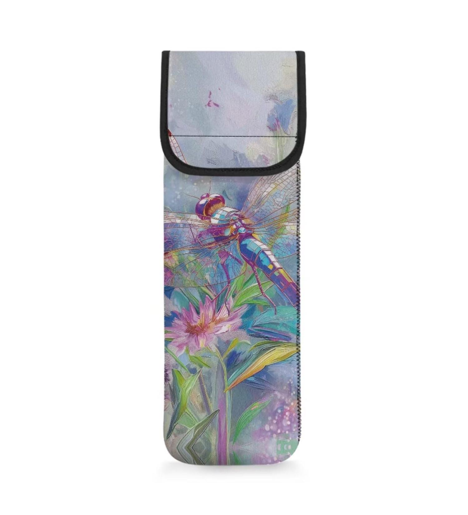 Travel-Friendly Cute Dragonfly Curling Iron Heat Shield Bag | Heat Resistant Storage Sleeve for Curling Irons | Portable Travel Accessory - Buy Online on GoSupps.com