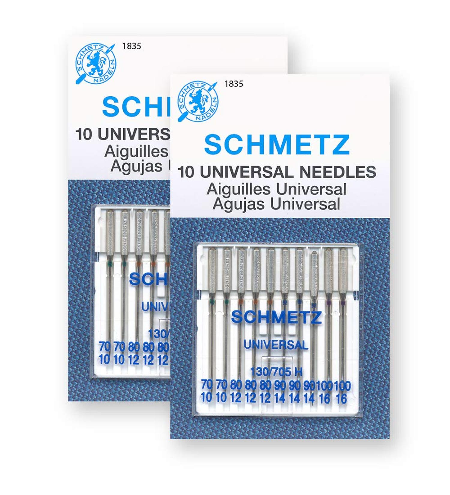 Schmetz Universal Sewing Machine Needles - Assorted Sizes - Pack of 20 Needles - Buy Online on GoSupps.com