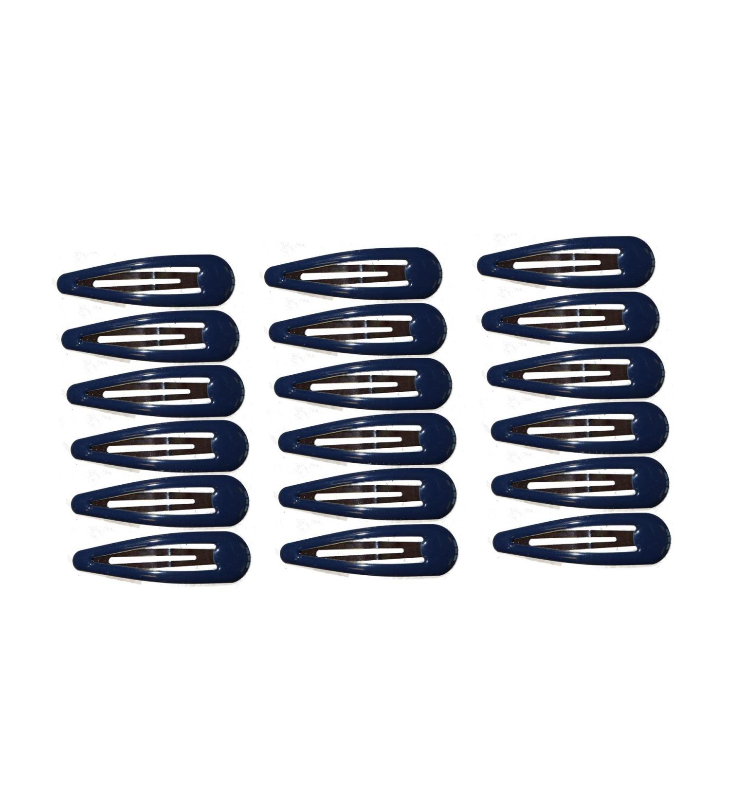 18 Bendies Snap Sleepies Hair Clip Slides School Hair Accessories for Women Girls by Glitz4Girlz (Navy Blue) - Buy Online on GoSupps.com