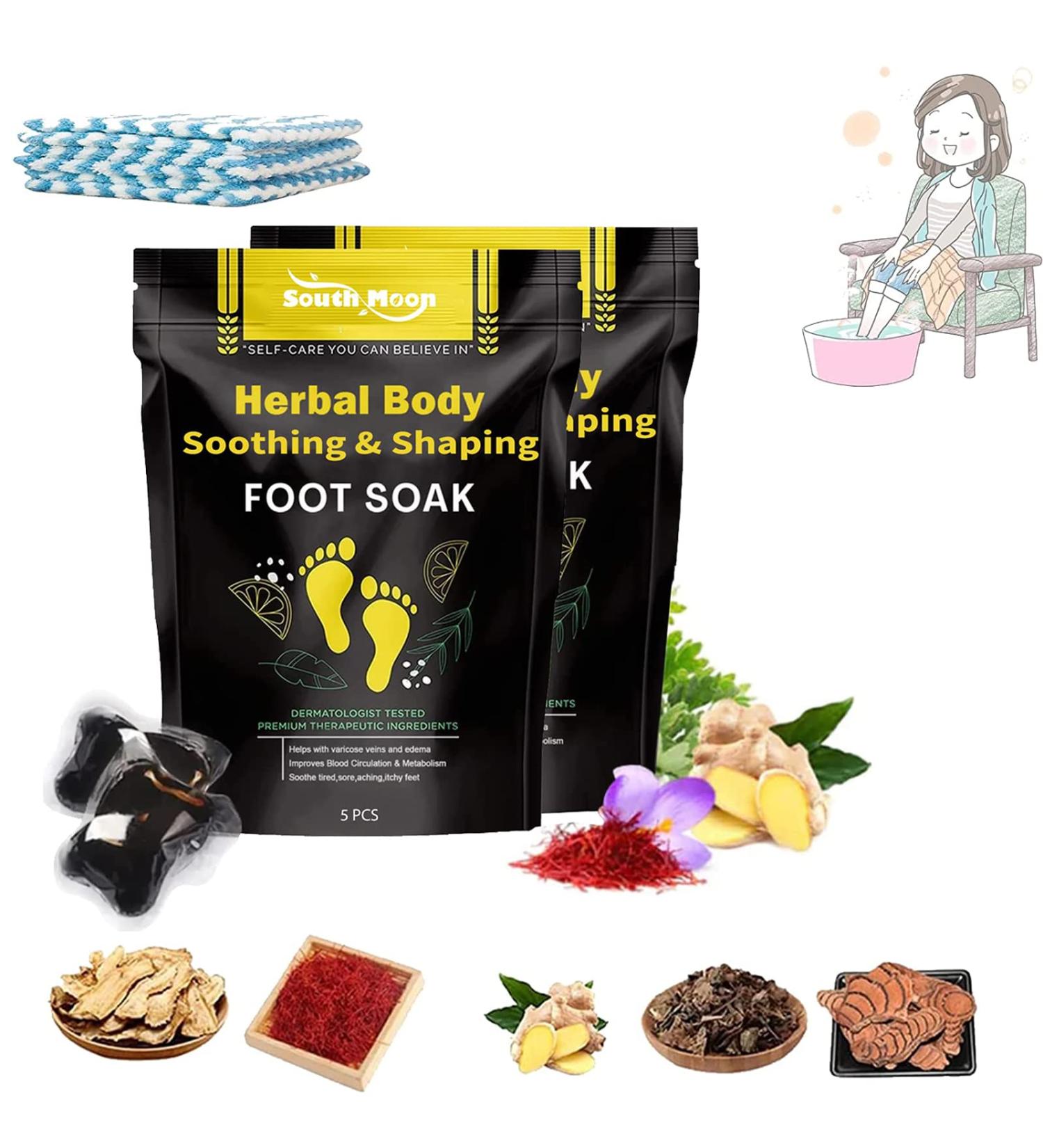 Herbal Detox Foot Soak Beads for Body Shaping & Fatigue Relief - 20 Beads (2 Boxes) - Buy Online on GoSupps.com