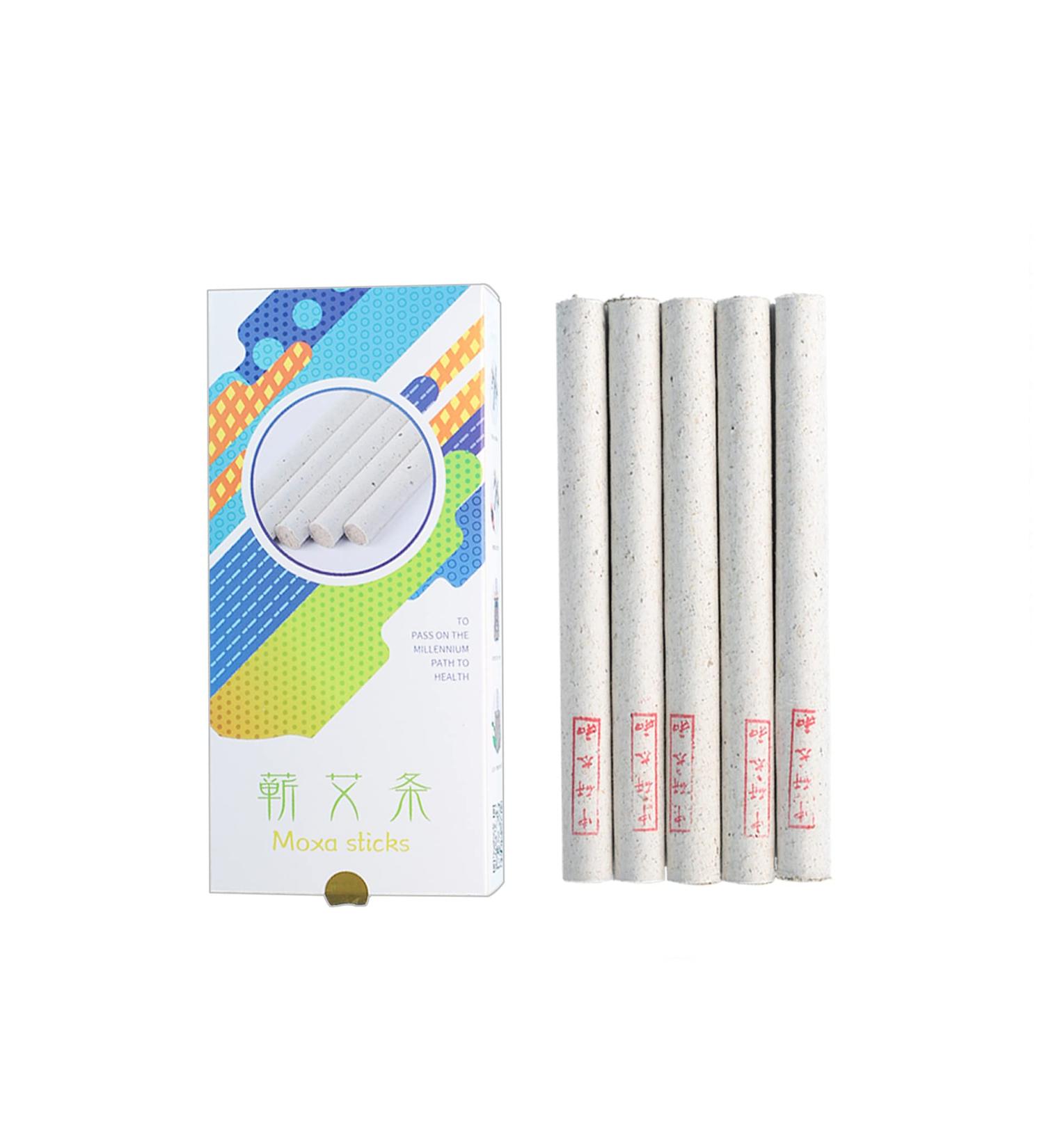 Zhongyan Taihe Herbal Moxa Stripes - 10 Chopsticks for Moxibustion Therapy | Acupuncture Heating & Meridian Massage - Buy Online on GoSupps.com