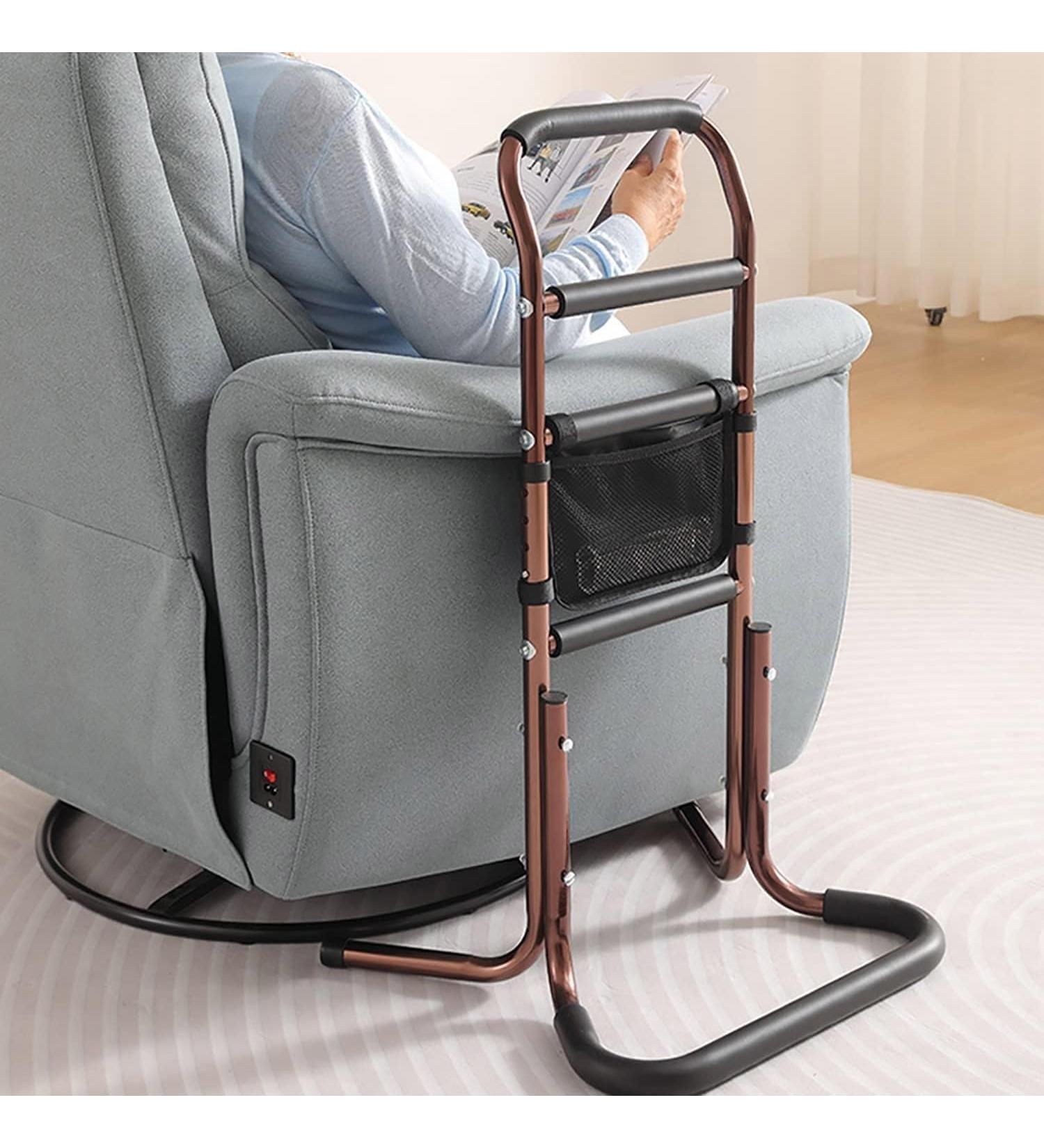 Chair Lift Assist for Elderly Adjustable Heights Hand Rail Standing Supports Aid with Storage Pocket Bed Rails Mobility&Daily Living Aids for Patients Disabled Pregnant - Buy Online on GoSupps.com