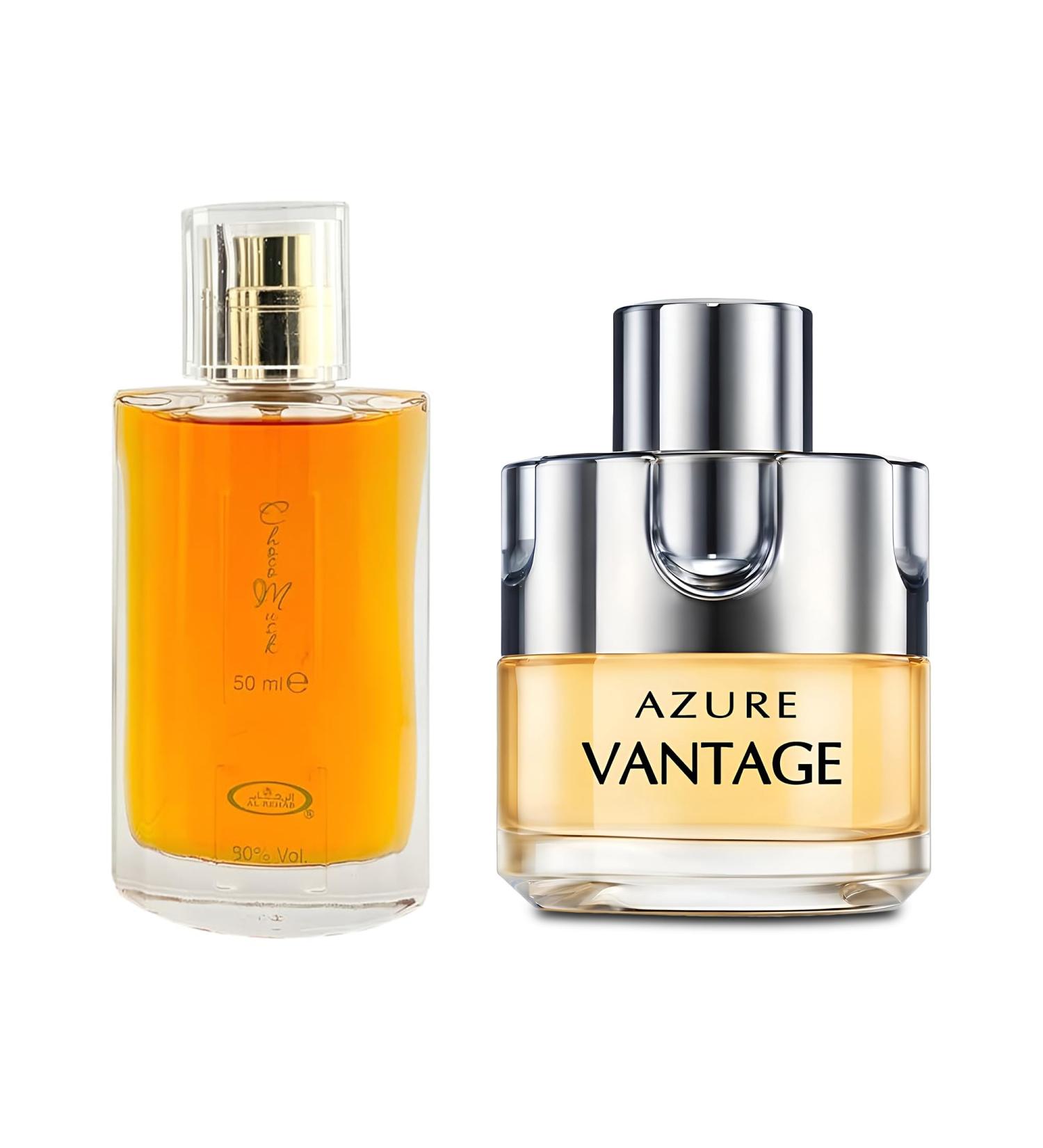 Choco Musk&Azure Vantage Men s Cologne-Rich Chocolate & Musk Eau De Toilette Long-Lasting Scent Perfume for Men Elegant Bottle 3.4 Fl Oz Fragrance for Refined Occasions Choco Musk&Azure Vantage 2.53 Fl Oz (Pack of 2) - Buy Online on GoSupps.com