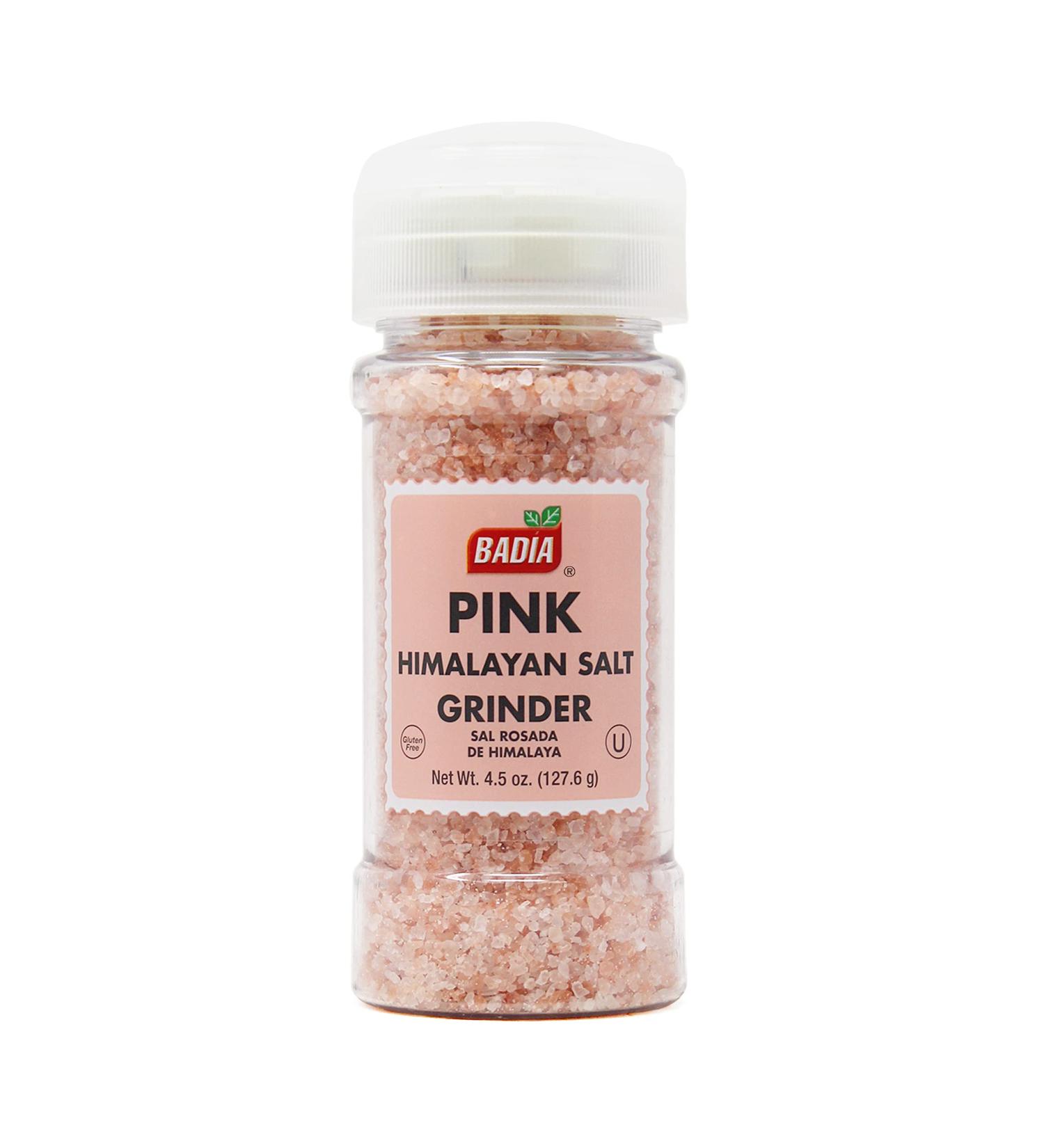 Badia Pink Himalayan Salt Grinder 4.5 Ounce (Pack of 12)