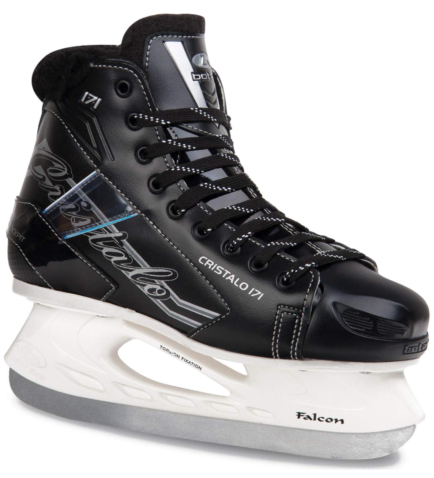 Botas - CRISTALO 171 - Women's Ice Skates | Made in Europe (Czech Republic) | Color: Black or White Black Women's 8.5