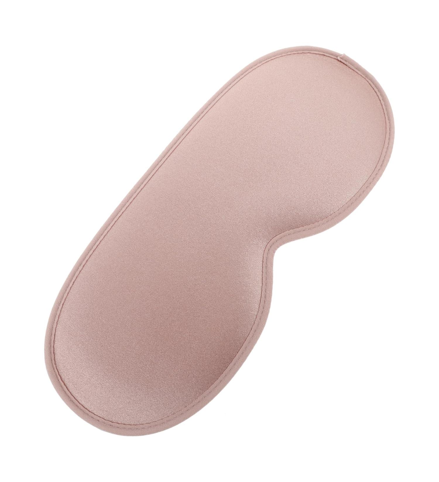 Angoily 3D Blackout Silk Sleeping Mask | Satin Eye Cover for Ultimate Comfort | Sleep Eye Mask with Memory Foam | Travel & Home Use - Pink - Buy Online on GoSupps.com