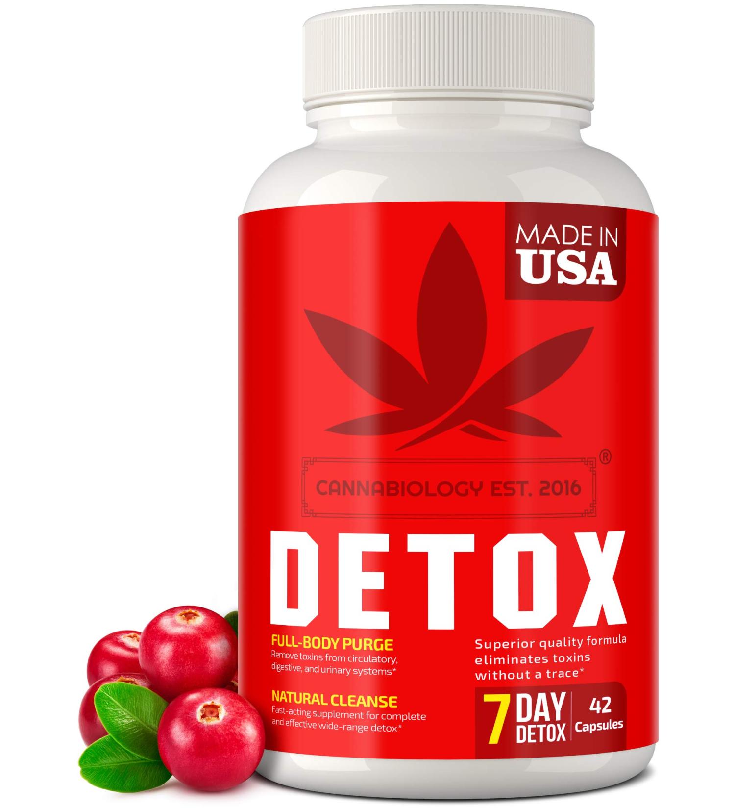 Natural Body Cleanse - Liver, Urinary Tract, Kidney, Digestive Support - 42 Vegan Caps - Made in USA - Buy Online on GoSupps.com