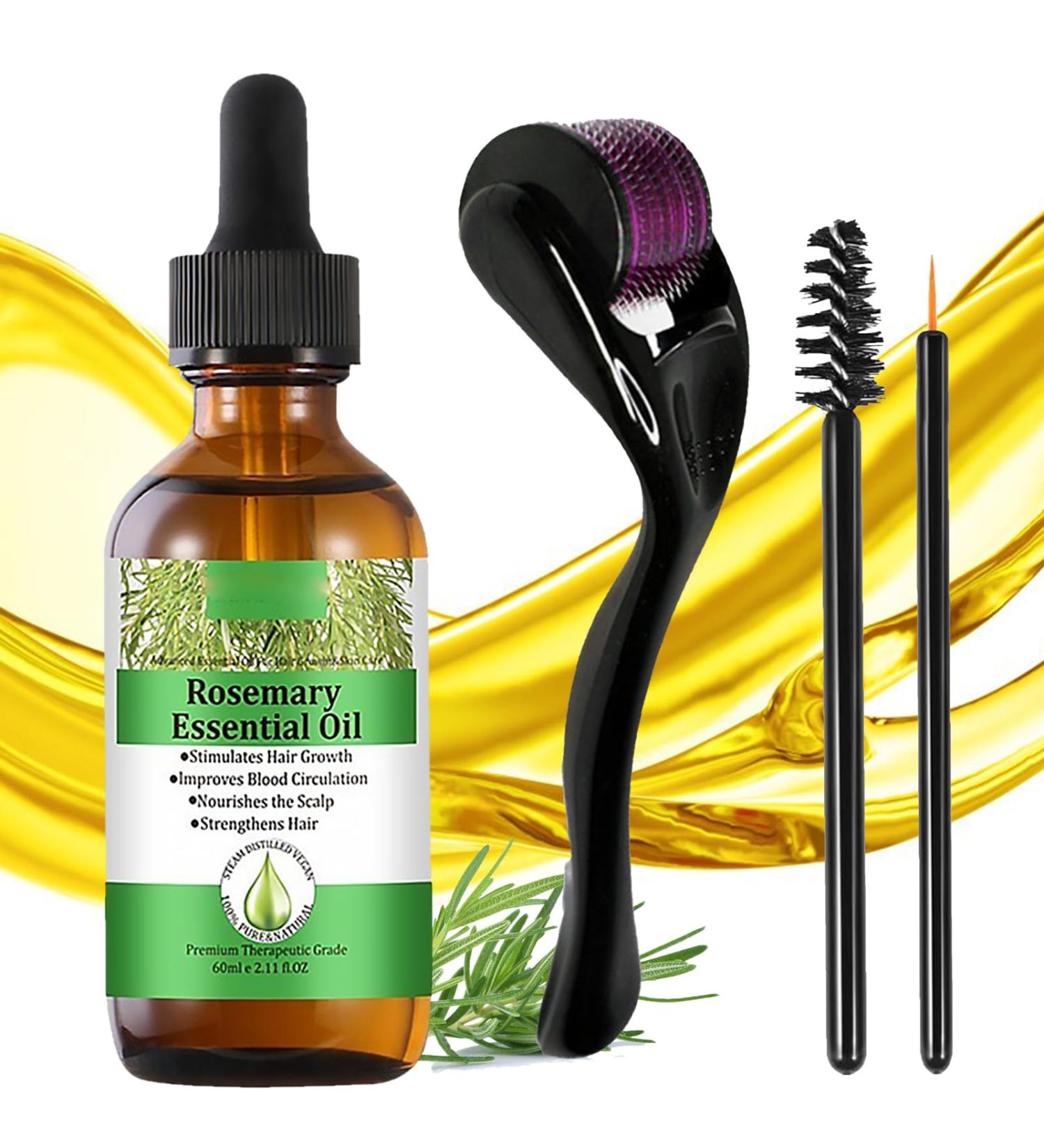 Rosemary Hair Oil(60ml) Rosemary Oil for Hair Growth Diluted Rosemary Essential Oils for Hair Loss & Skin Care Strengthens Hair Nourishes Scalp Hair Loss Improve Oil for Women and Men - Buy Online on GoSupps.com