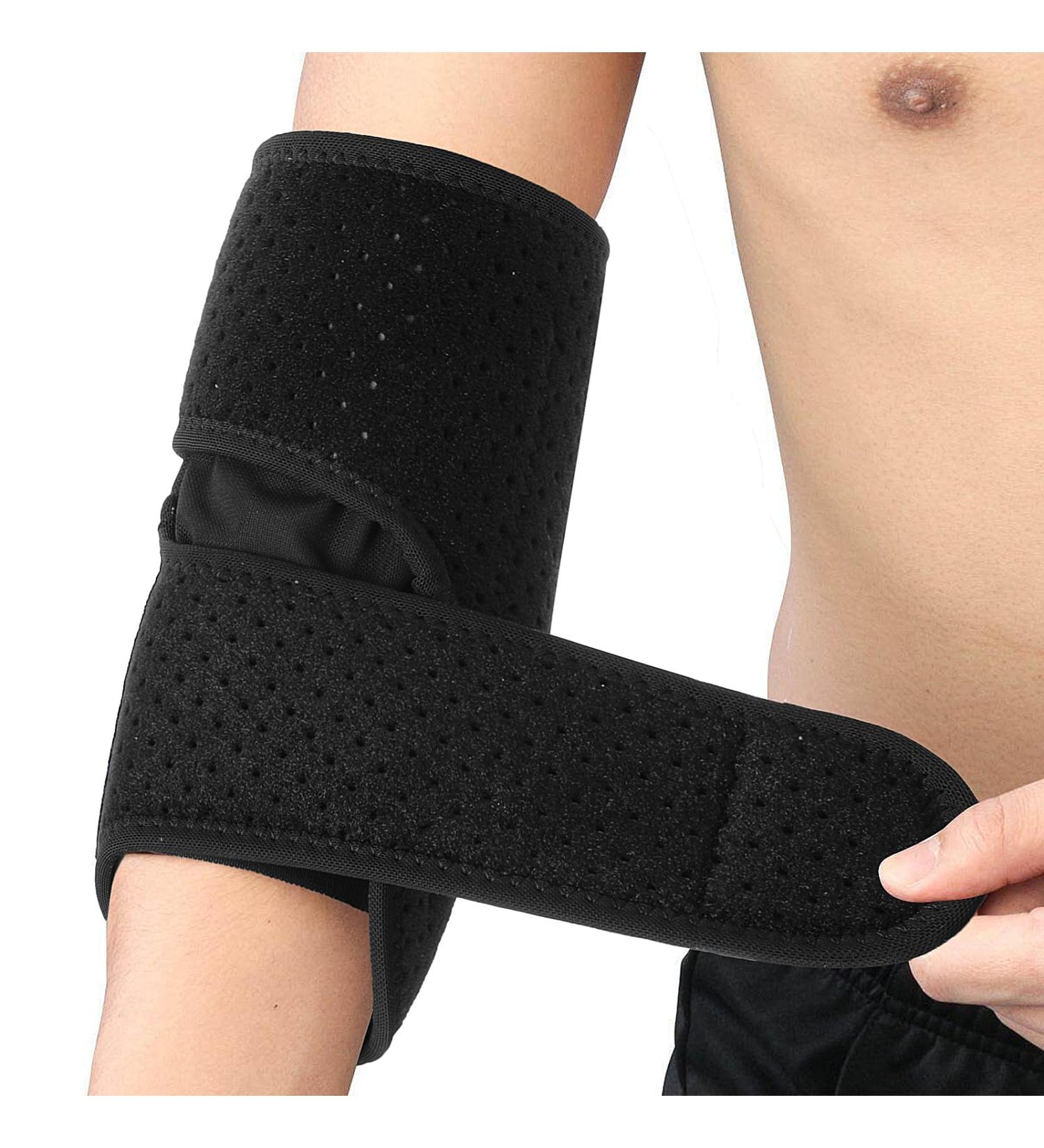 Elbow Compression Sleeve Brace for Tennis & Golfer's Elbow - Pain Relief Elbow Pads for Men & Women - Buy Online on GoSupps.com