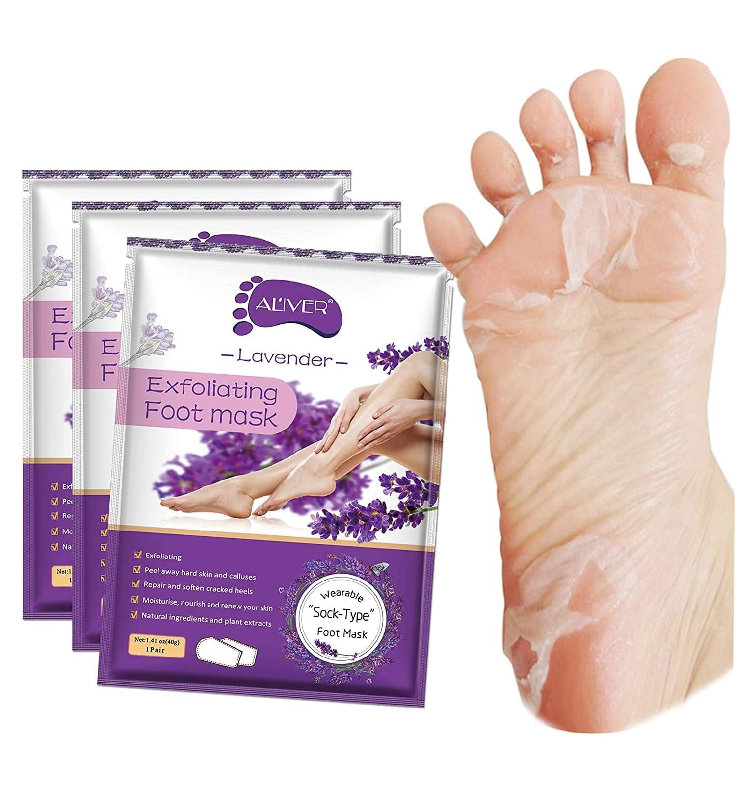 ALIVE Lavender Foot Peeling Mask - Exfoliating Callus Peel Booties for Baby Soft Feet in 1 Week - Buy Online on GoSupps.com
