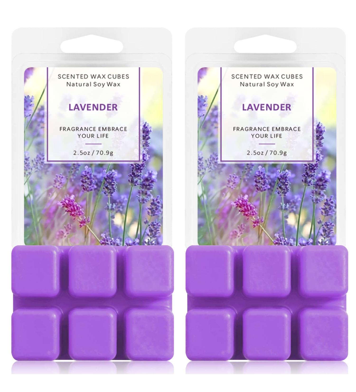 La Bellefe Lavender Scented Wax Melts - Natural Soy Wax Cubes for Warmers - Gift Set for Birthdays, Weddings, Parties, Spa & Meditation (2.5oz/70.9g*2) - Buy Online on GoSupps.com