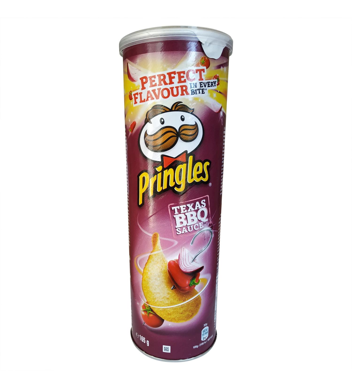 Pringles BBQ | Pringles Crisps | Pringles Chips Assorted with BBQ Sauce | Texas BBQ Pringles | 5.82 Ounce Total Weight Barbecue 165 g (Pack of 1)