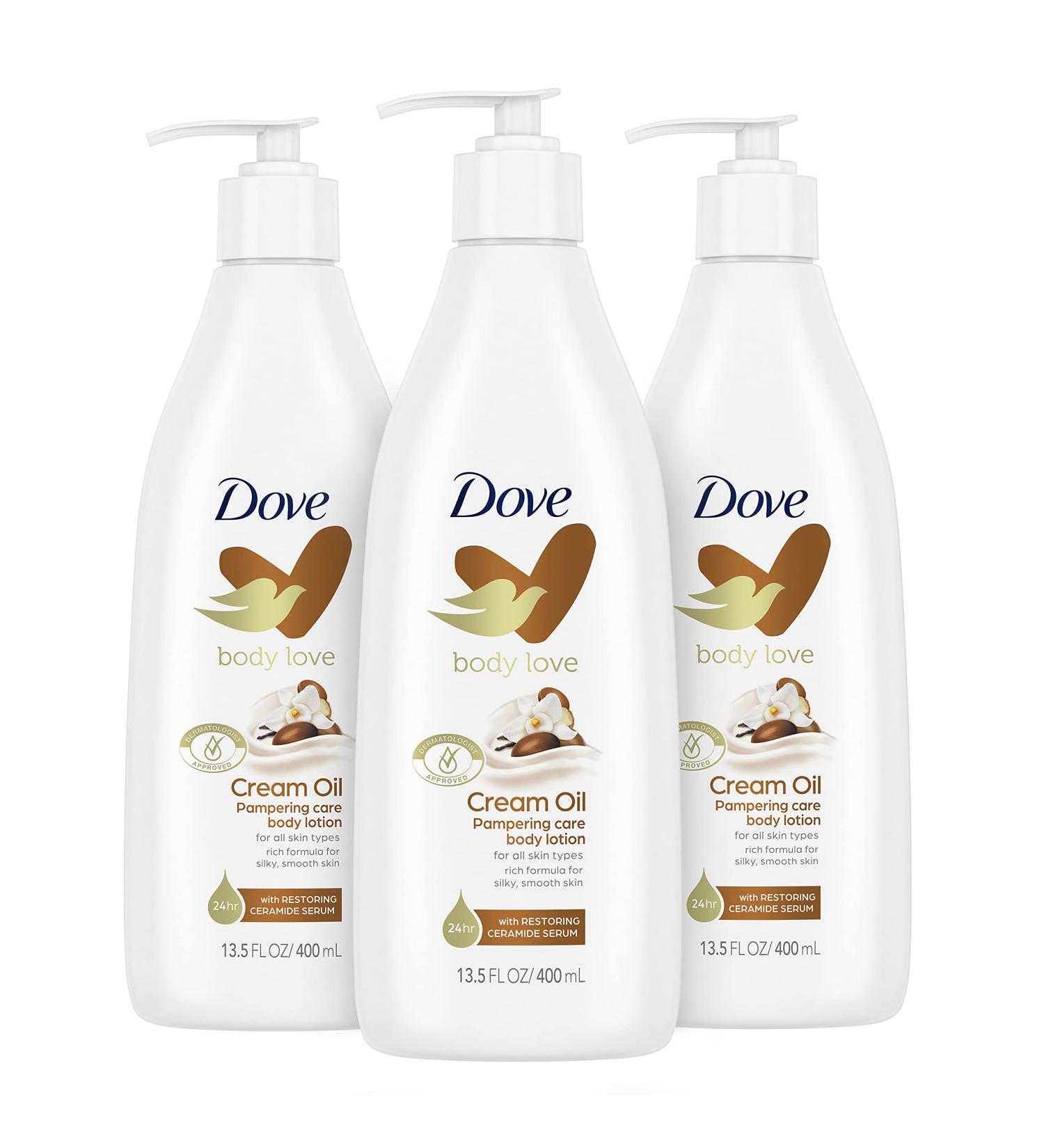 Dove Body Love Shea Butter Body Lotion - 13.5 Oz (3 Pack) | Silky Smooth Skin | Softens and Smoothes Dry Skin - Buy Online on GoSupps.com