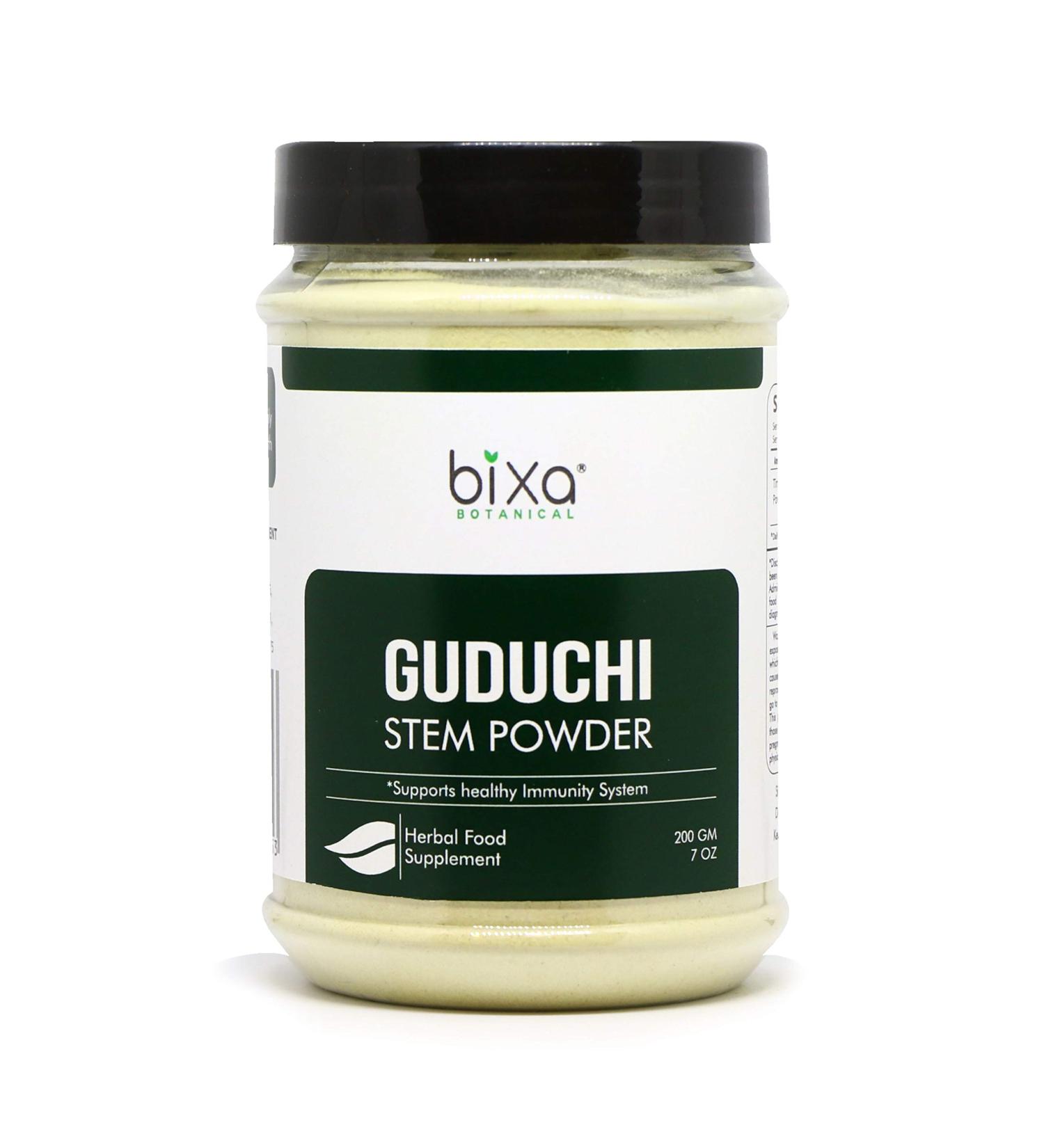 Guduchi Powder 200g (7 oz) | Immunity Modulator & Blood Purifier | Herbal Supplement for Detoxification - Buy Online on GoSupps.com