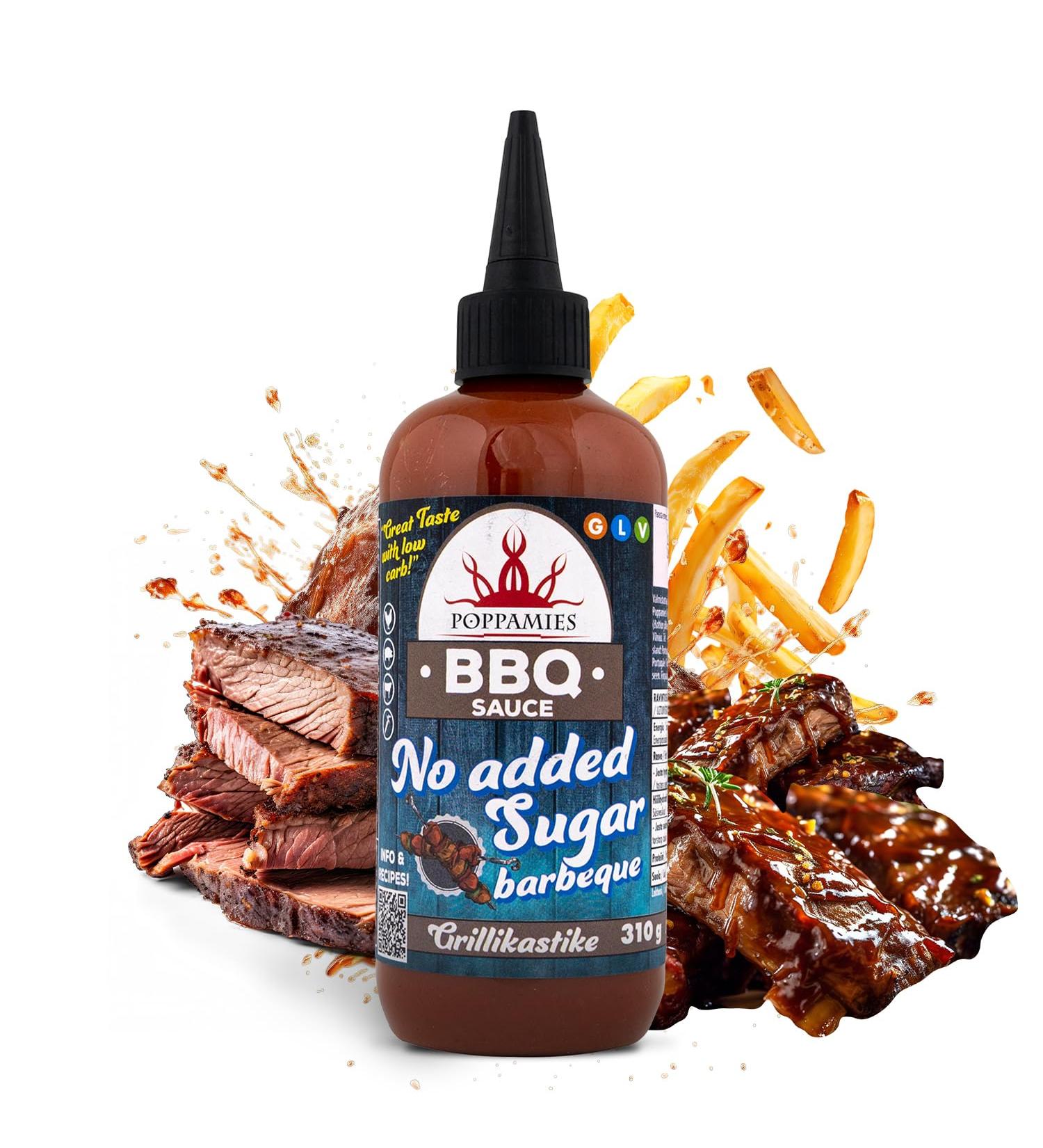 Sauce Barbecue Poppamies sans Sucre Ajout Faible en Glucides Saveur Fum e et Intense sans Gluten sans Lactose V g talienne 310g Smoky Intense - Buy Online on GoSupps.com