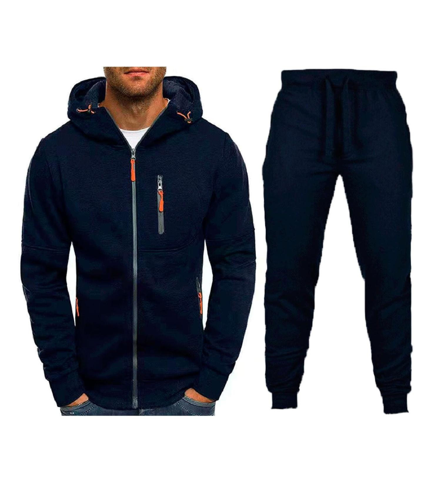 Hanxiulin Men's Training Suit - Cotton Sports Leisure Wear for Autumn & Winter | Jogging Suit Sweatshirt & Pants | Comfortable 4XL Size - Buy Online on GoSupps.com