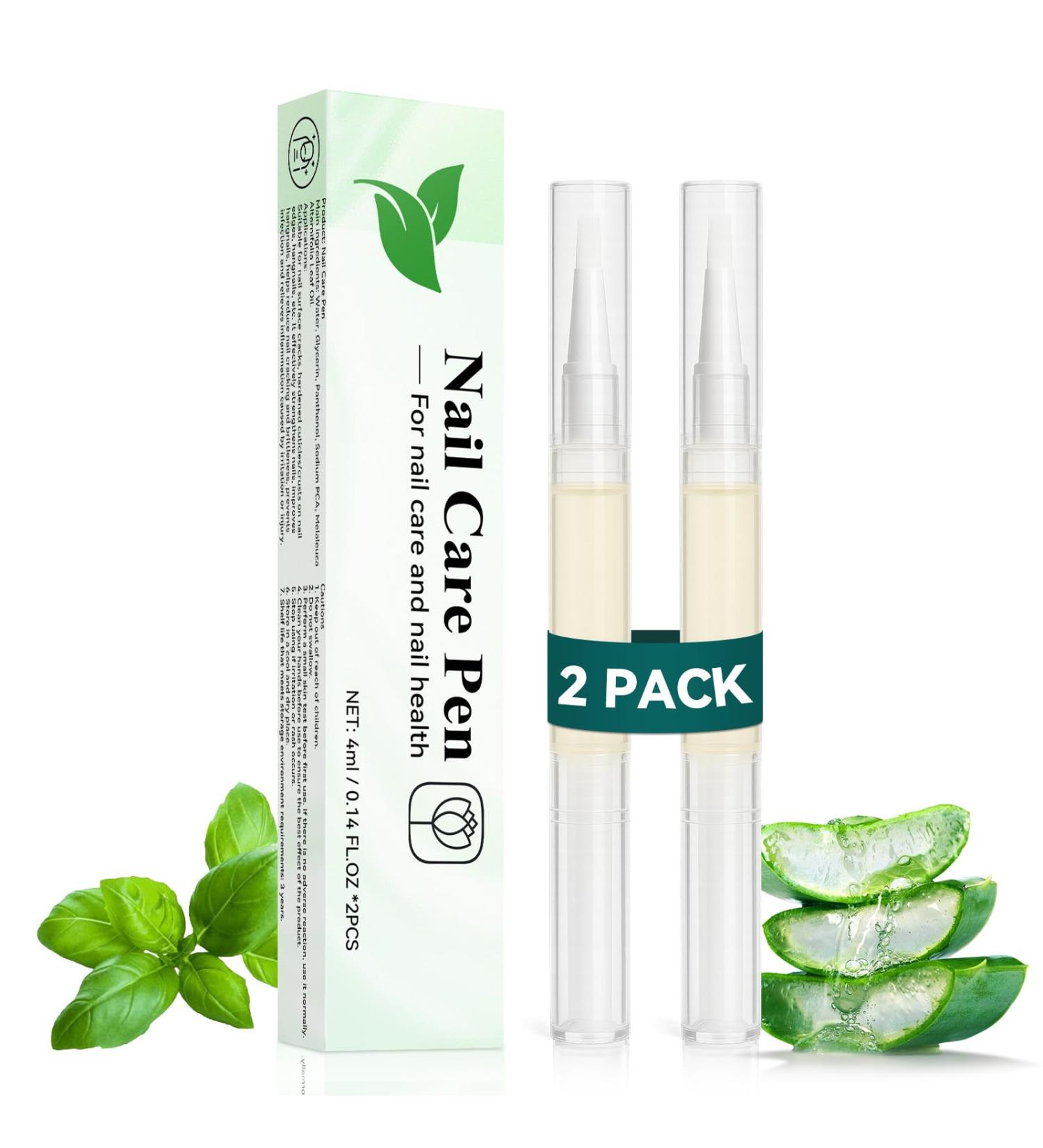 Nayrmaer Nail Care Pen 8 ml 2 pieces nail care pen moisturizes and strengthens the nails with aloe vera tea tree oil vitamin E and more - Buy Online on GoSupps.com