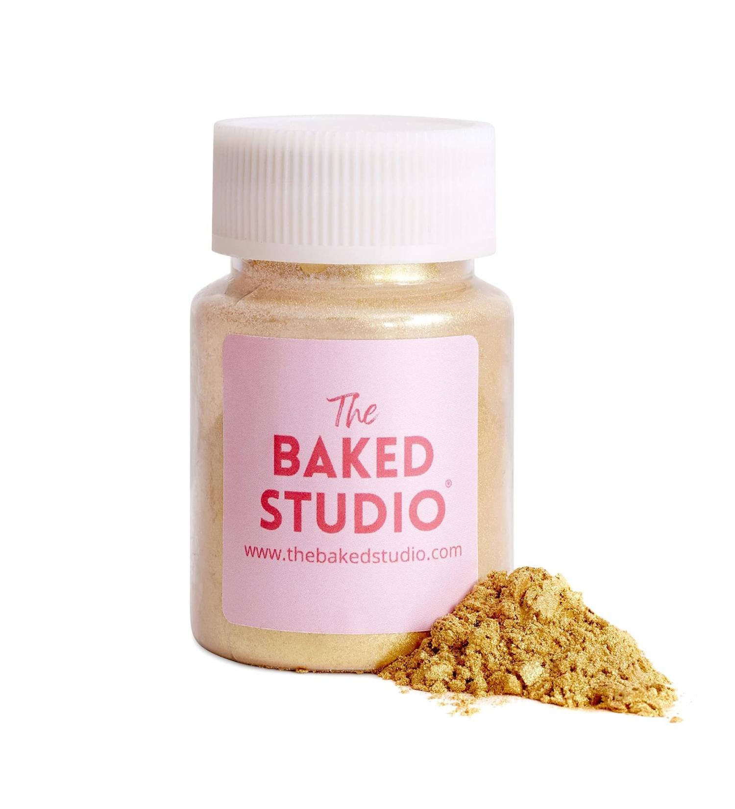 Baked Studio Edible Gold Lustre Dust - Cake Decorating Glitter 15g - Buy Online on GoSupps.com