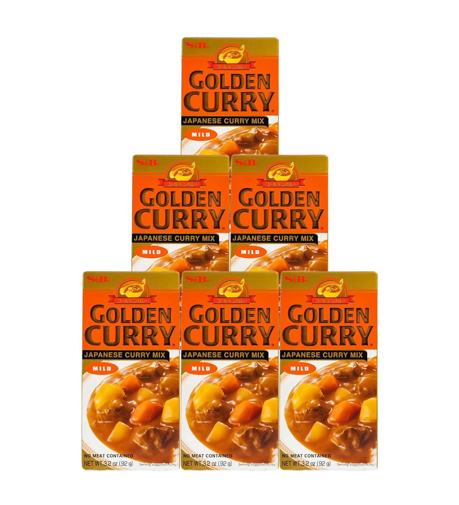 S&B Golden Curry Sweet Mix Sauce 6 x 92g