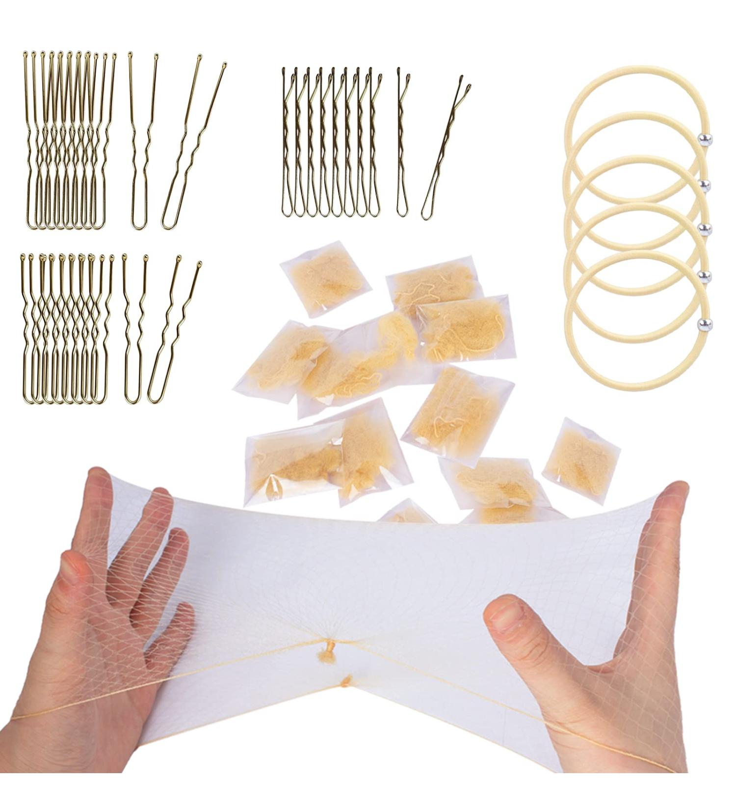 55PCS Blonde WeKen Hair Nets for Buns - Invisible Hairnets for Women, Perfect for Dance & Ballet - Buy Online on GoSupps.com