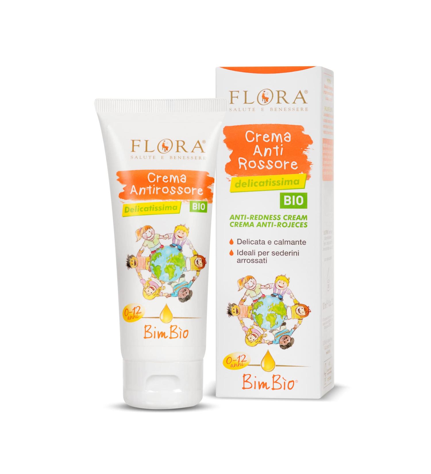 Flora FLORA BimB o Anti-Redness Cream 100ml BIO-BDIH Gentle and soothing cream ideal for reddened bottoms. Made with plant extracts and oils.