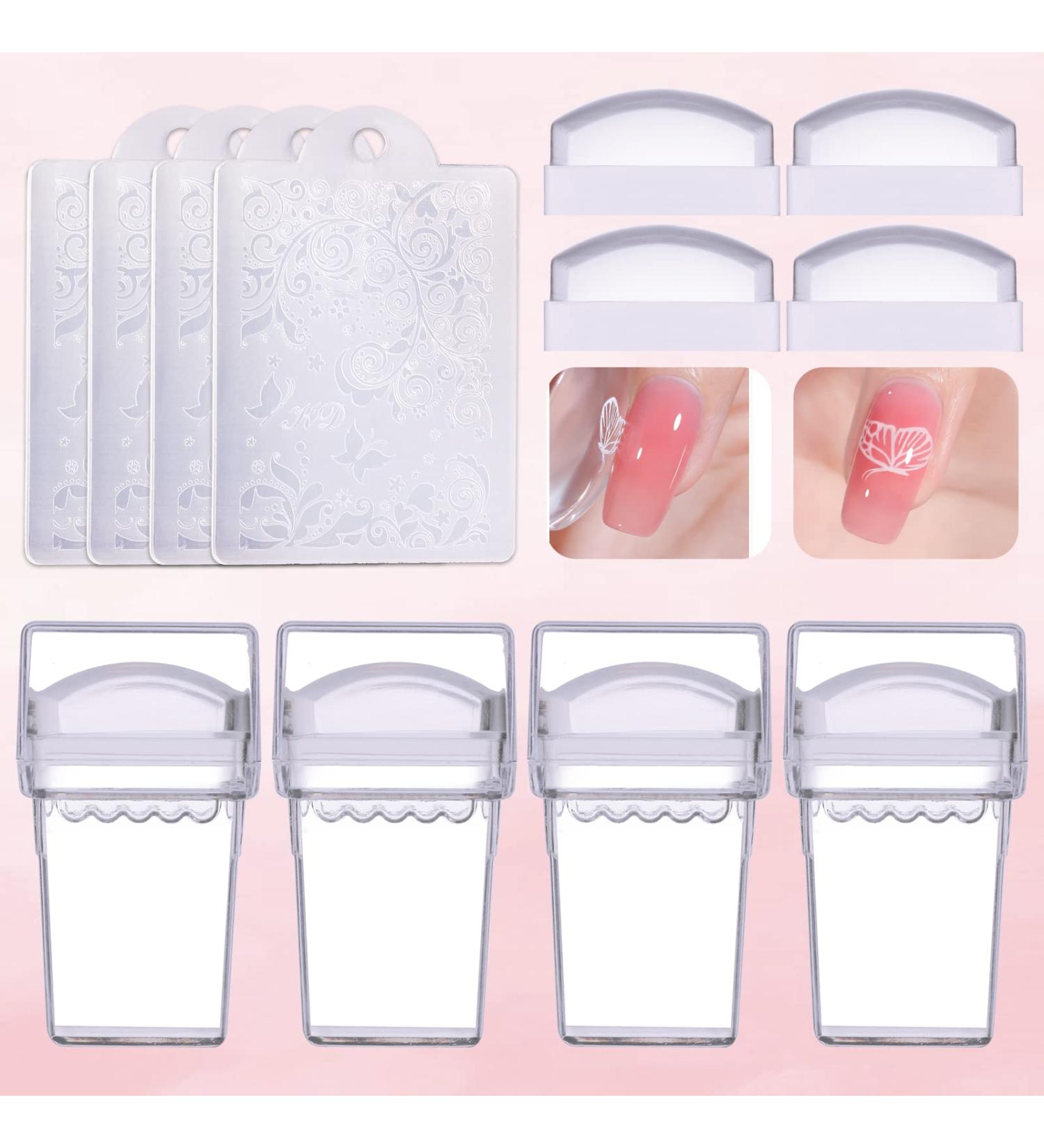 Makartt 12pcs Nail Stamper Kit with Silicone Heads and Scrapers - DIY Nail Art Tools - Buy Online on GoSupps.com