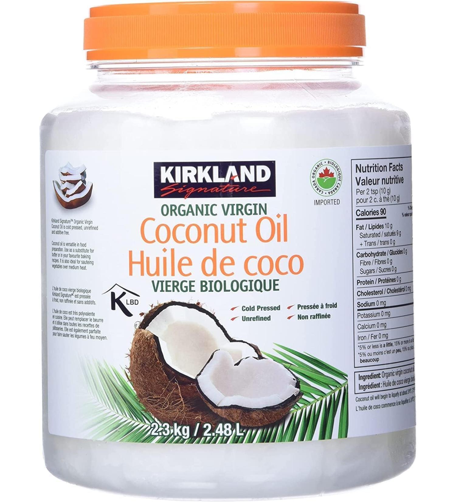2.48L. Coconut Oil. Organic. Virgin. Cold Pressed. Unrefined. Additive Free. - Buy Online on GoSupps.com