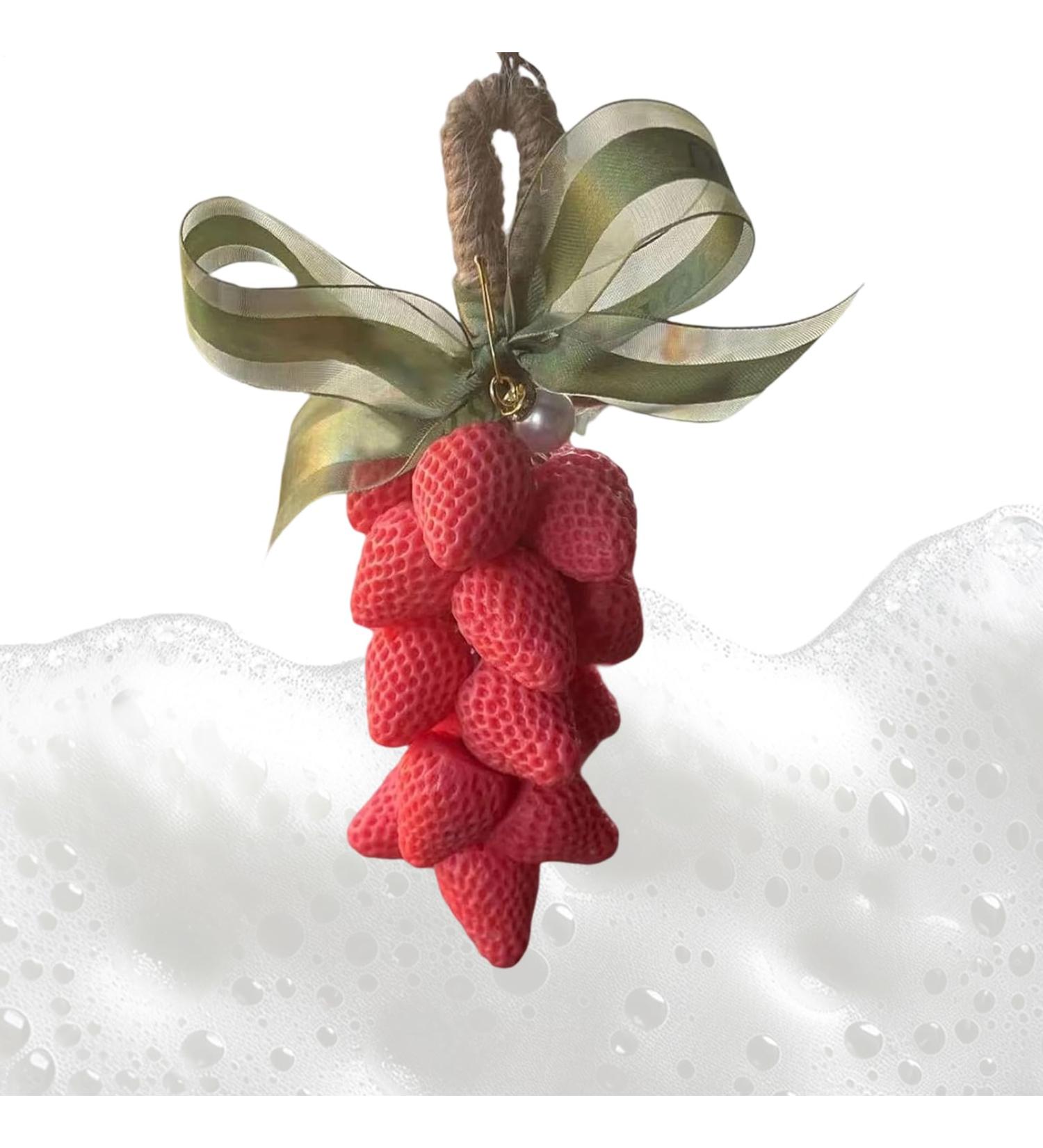 Savon Visage en Forme de Fraise Savon Corde pour Peau Sensible claircissant Hydratant Esth tique pour le Bain Soin D coratif Corps - Buy Online on GoSupps.com