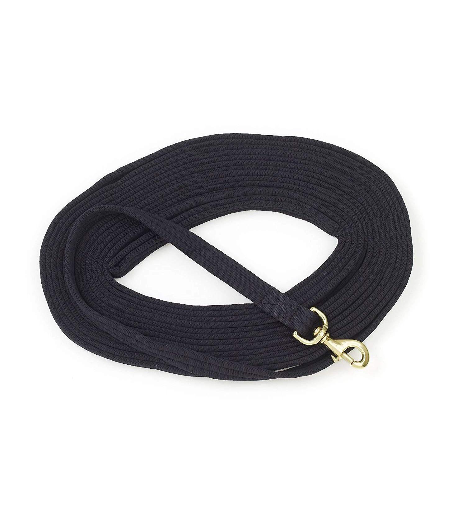 Centaur 35ft Black Padded Lunge Line