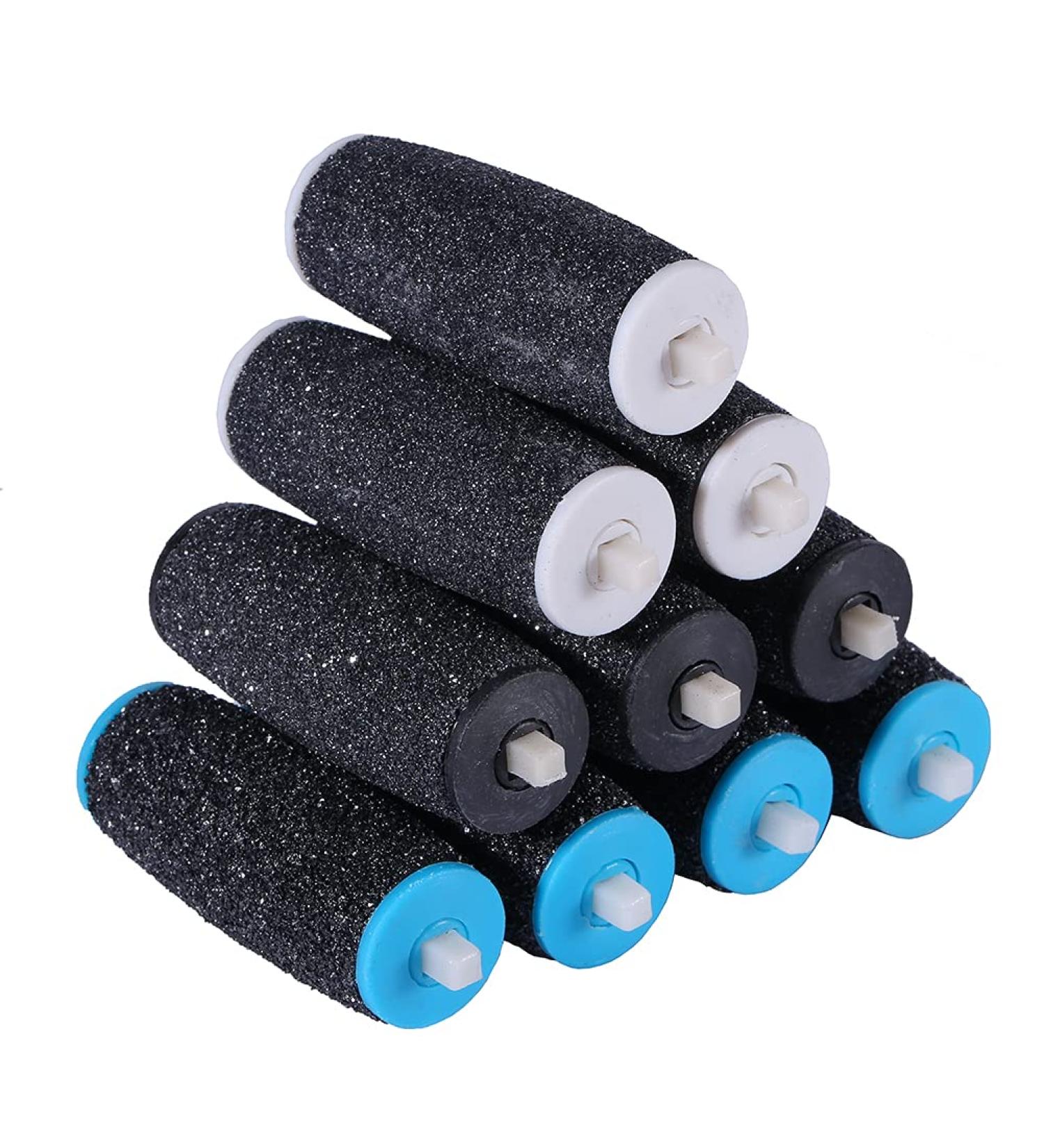 Amope Pedi Perfect Roller Refill Heads - 4 Extra Coarse, 3 Regular Coarse, 3 Gentle Smooth - Compatible with Electronic Callus Remover - 10 Pack - Buy Online on GoSupps.com