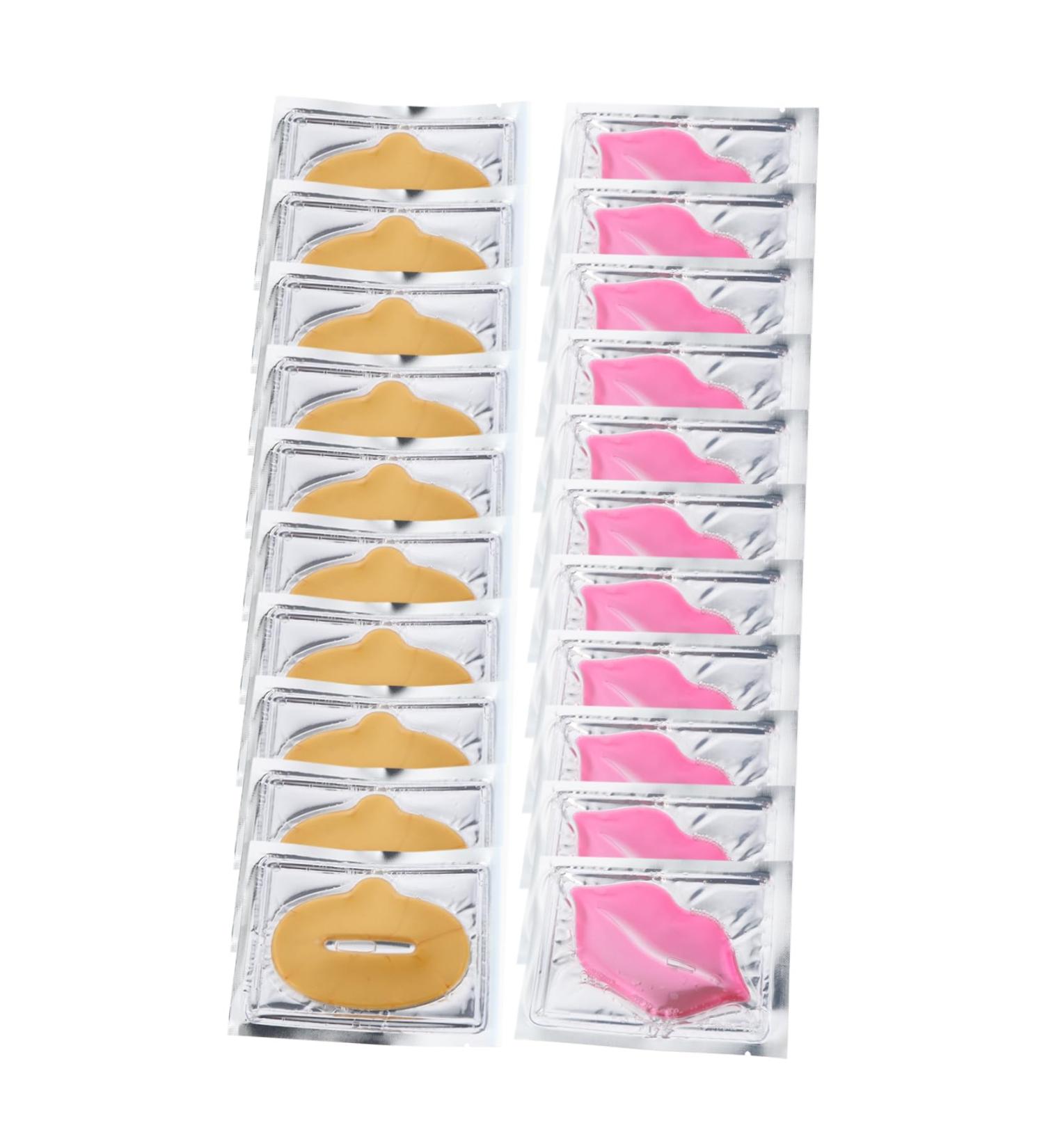 Ipetboom Lip Pad Pack 20pcs Collagen Masks Exfoliating Moisturizing Lip Anti Aging Random Style - Buy Online on GoSupps.com