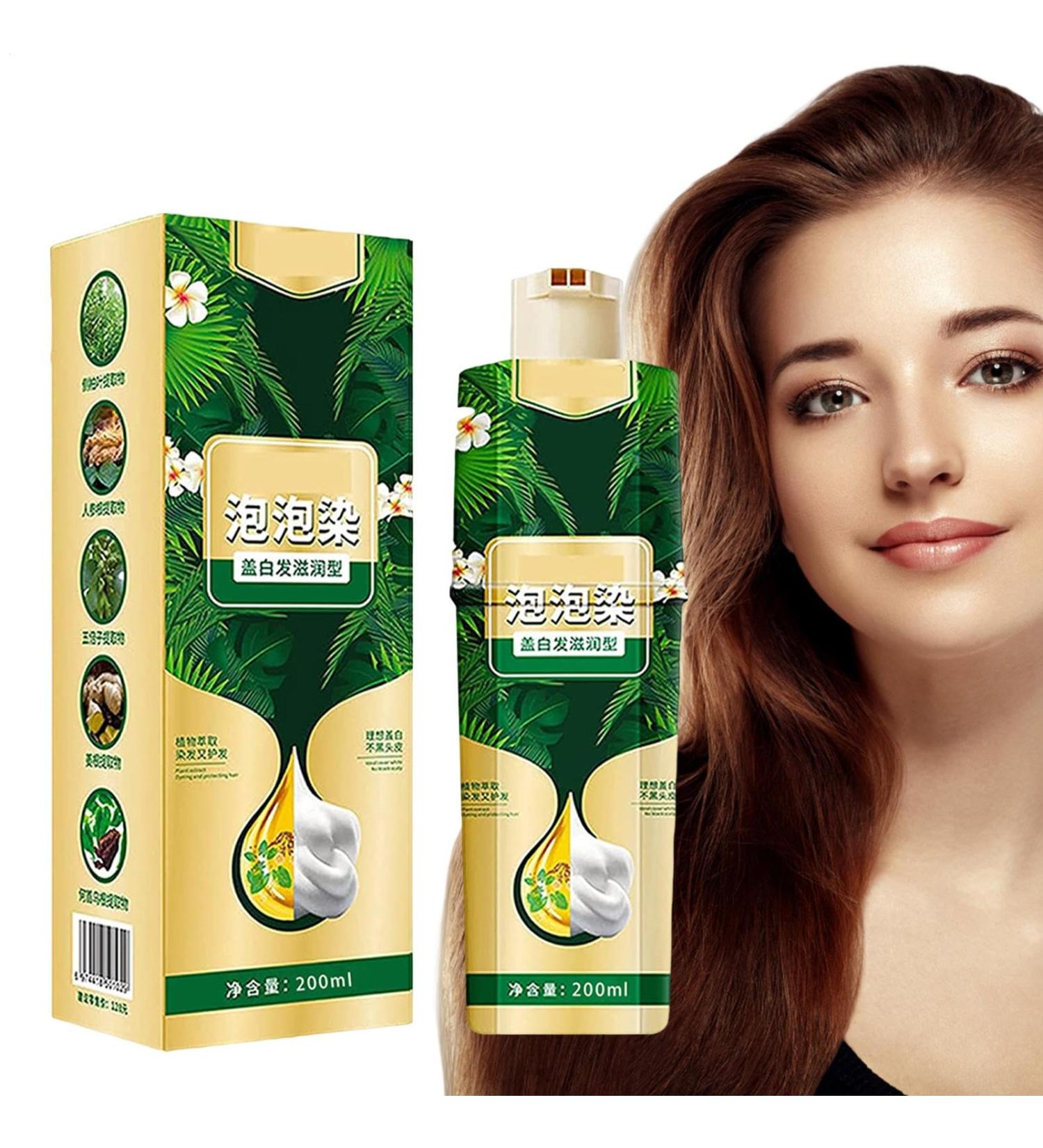  JINGLING Bubble Plant Instant Color Shampoo 200 ml easy to wash for men and women - Buy Online on GoSupps.com
