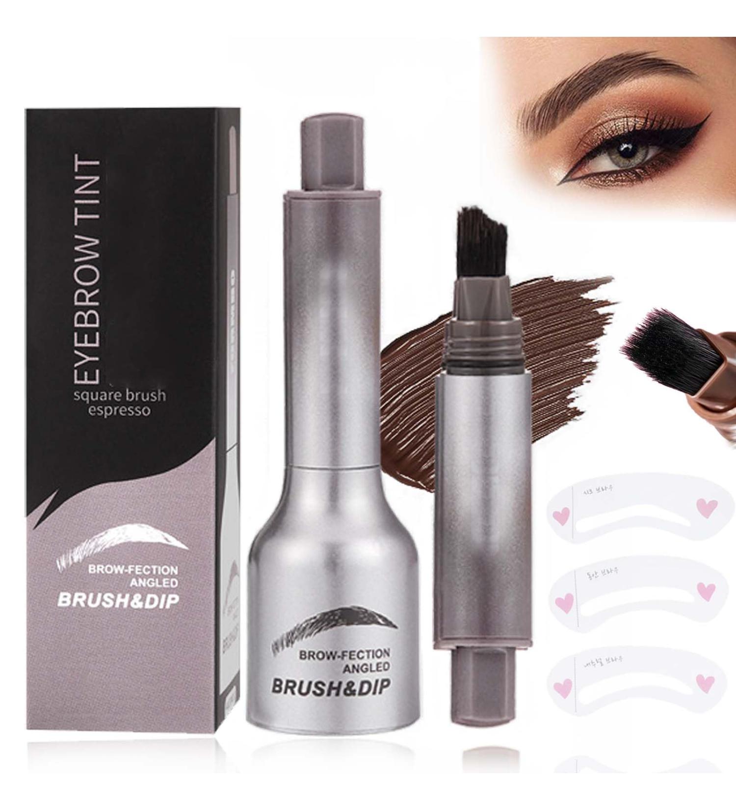 Liquid Eyebrow Brush Brow-Fection Angled Brush & Dip Brow Pencil with Hair like Strokes Beginner Long Lasting Waterproof Brow Pen Quick Drying Wild Eyebrow Pencil Smudge-proof (ESPRESSO) - Buy Online on GoSupps.com