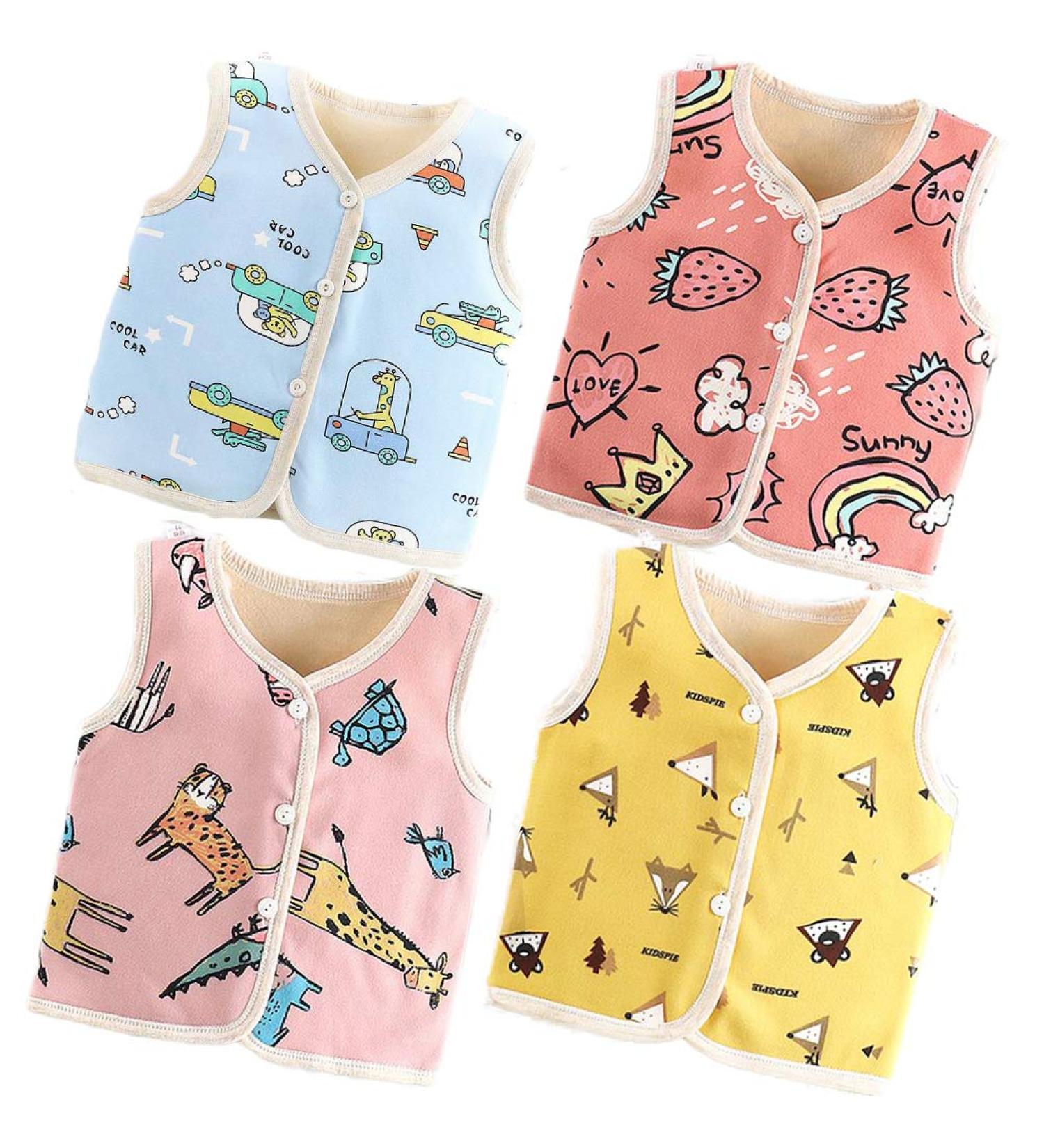 XM-Amigo Baby Girls' Thick Waistcoat Jacket | Warm Winter Autumn Gilet Top | 4-5 Years Girls - Buy Online on GoSupps.com