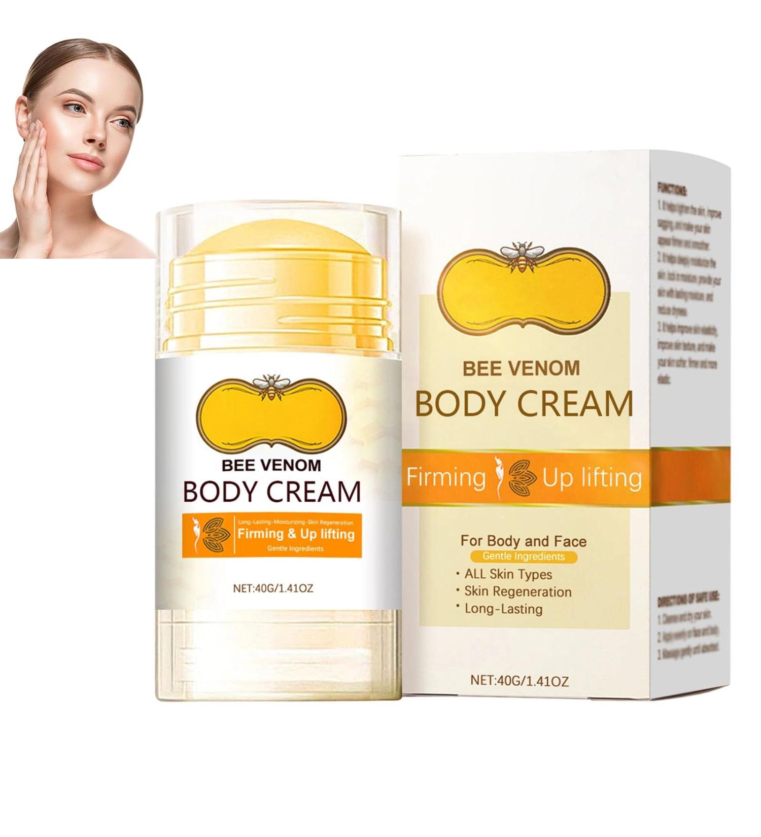 homomdy Bee Venom Body Rolling Cream Bee Venom Firming Serum Stick Antiaging moisturizer Firming cream for face and body Plumping and firming loose skin 1pcs - Buy Online on GoSupps.com